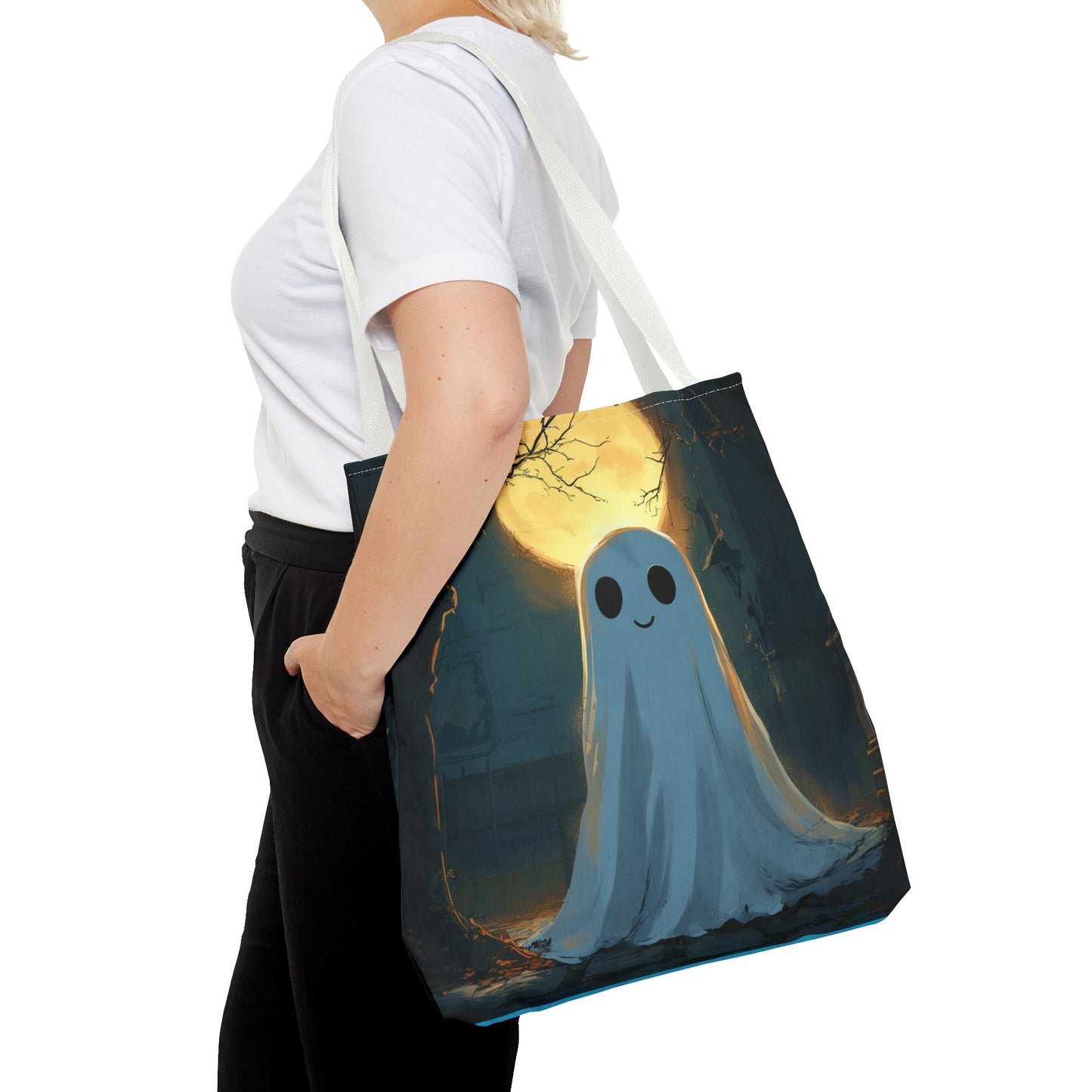 Cute Ghost Tote Bag (AOP)