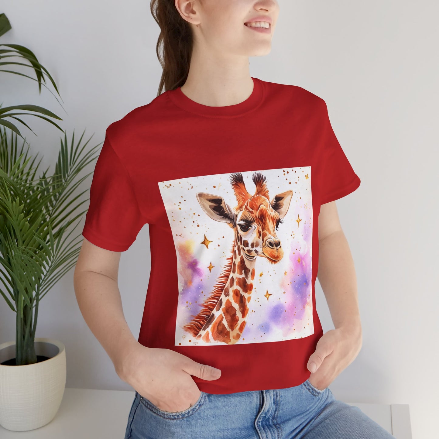 Cute Giraffe Unisex Jersey Short Sleeve Tee