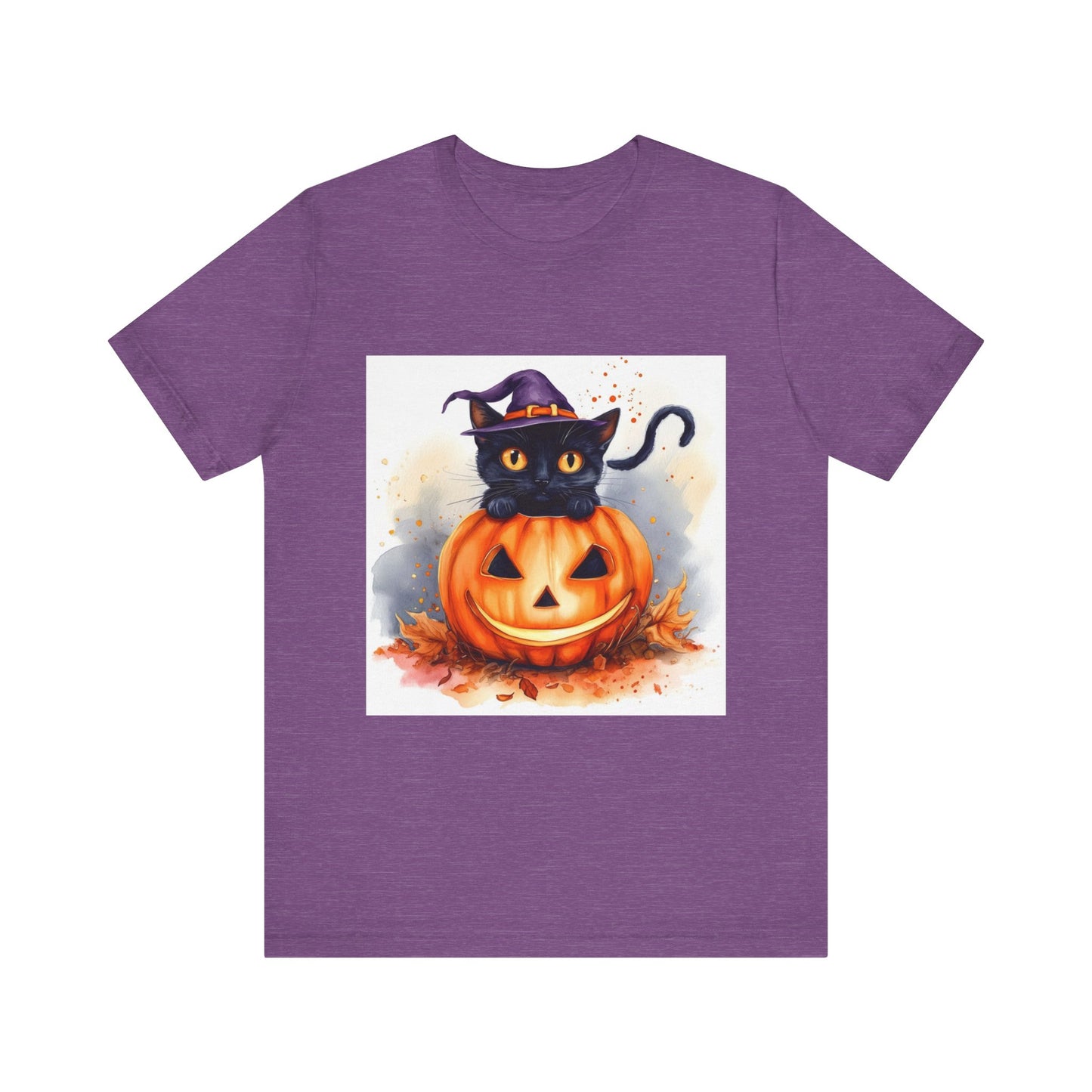 Halloween Cat Unisex Jersey Short Sleeve Tee