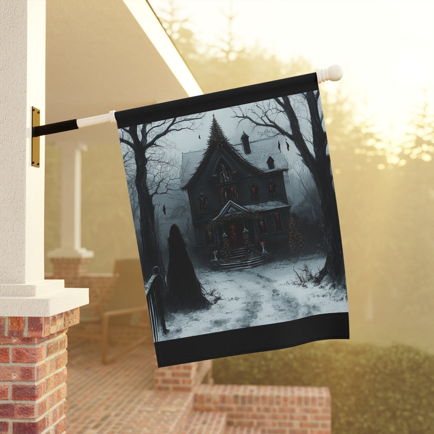 Snowy Desolation Garden & House Banner