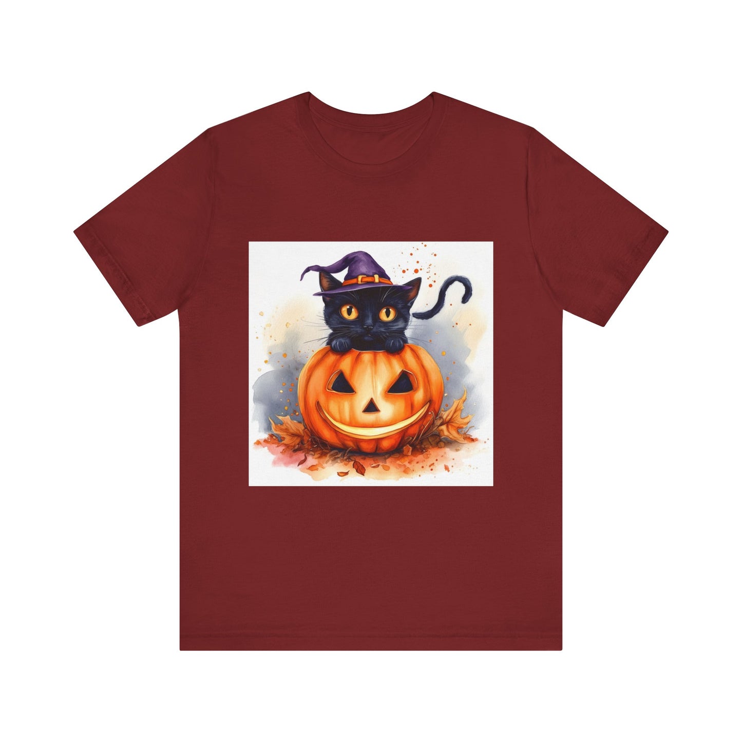 Halloween Cat Unisex Jersey Short Sleeve Tee