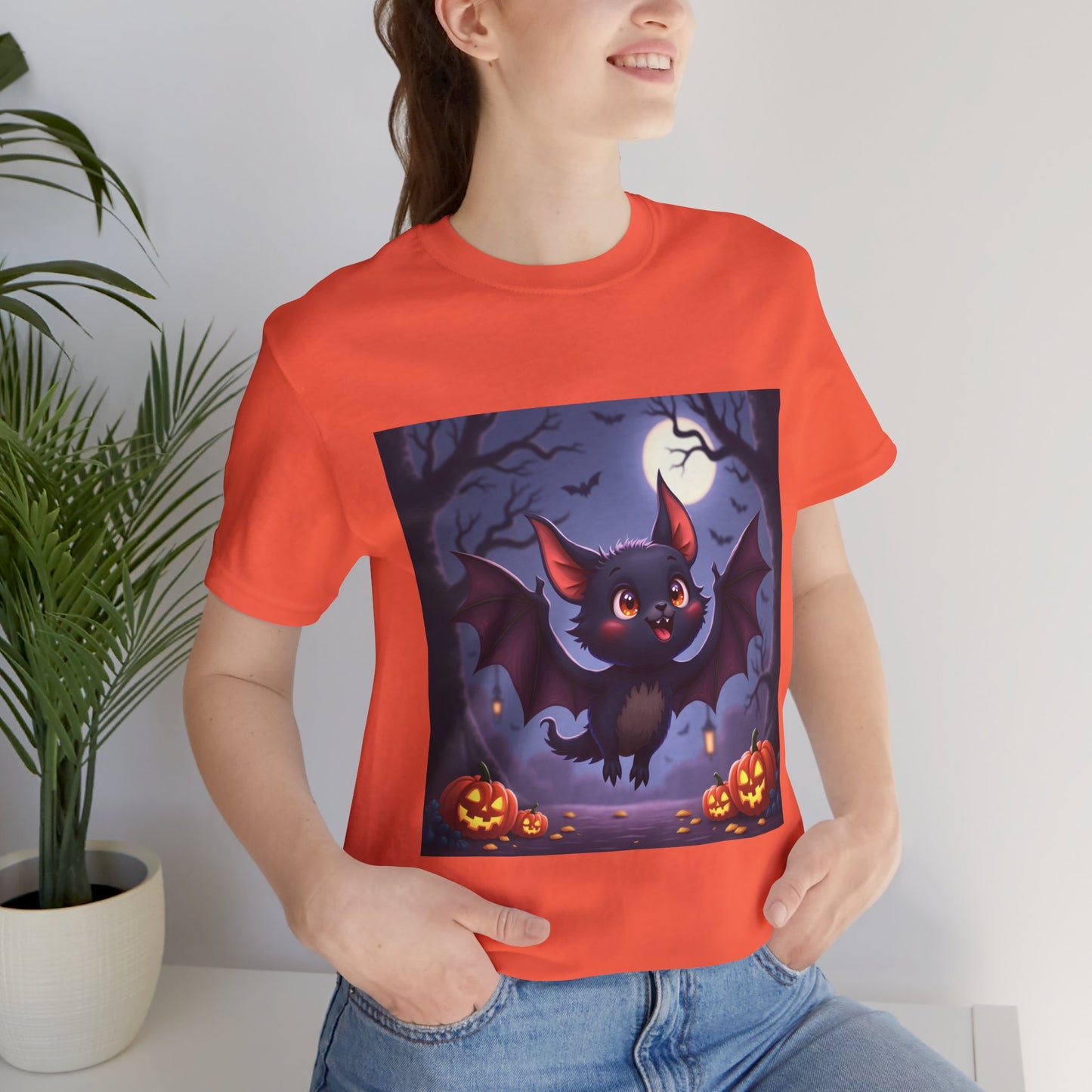 Spooky Cute Bat Unisex Jersey Tee