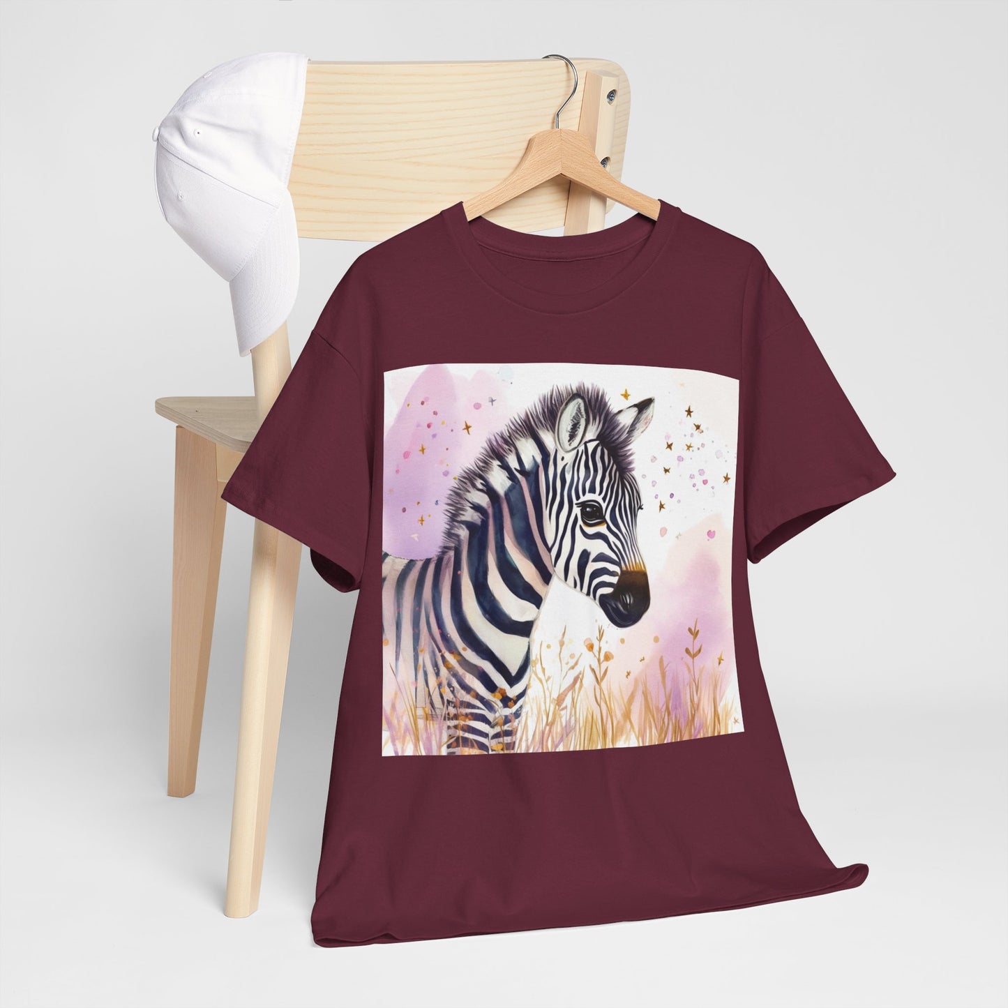 Fuzzy Zebra Unisex Heavy Cotton Tee