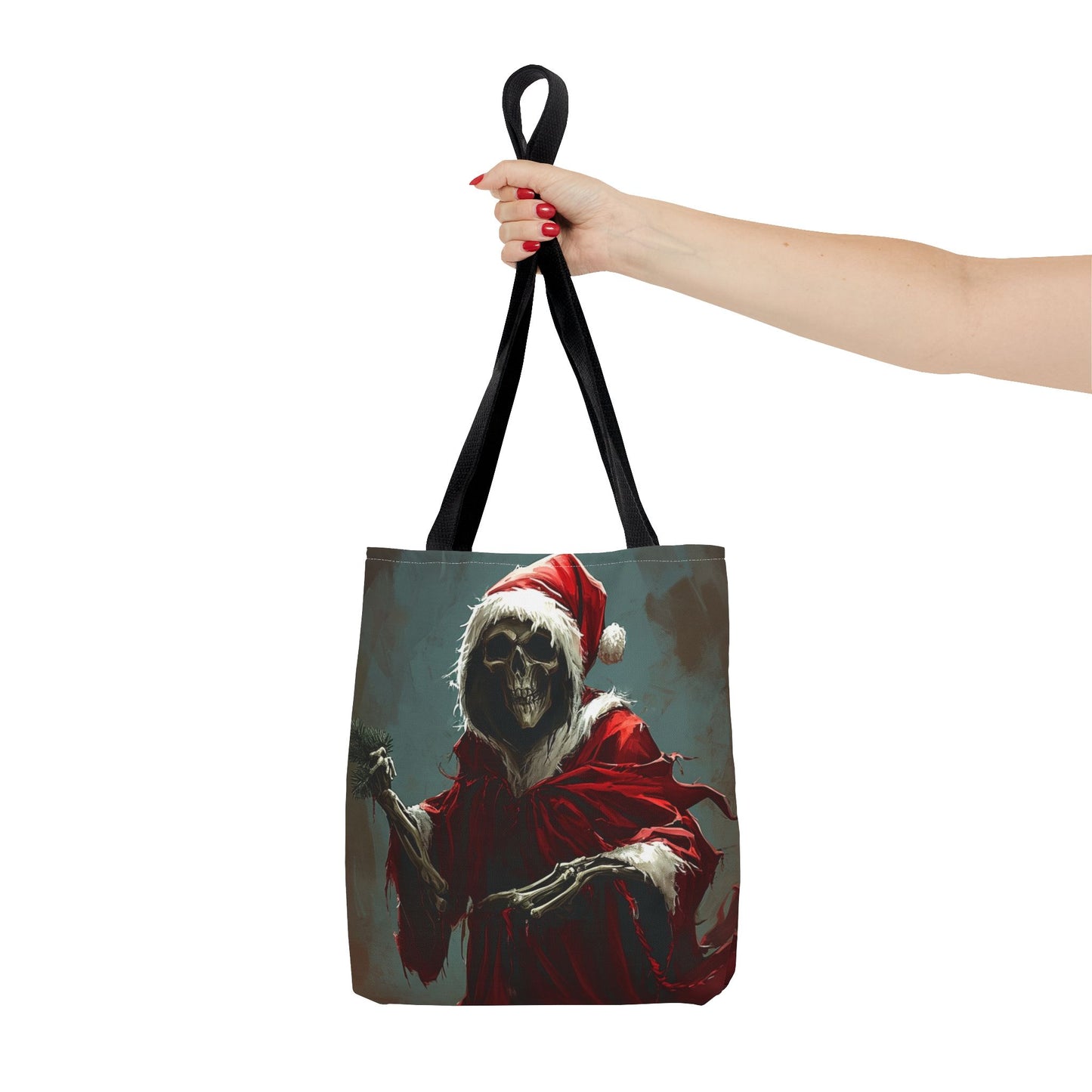 Santa Grim Reaper Tote Bag (AOP)