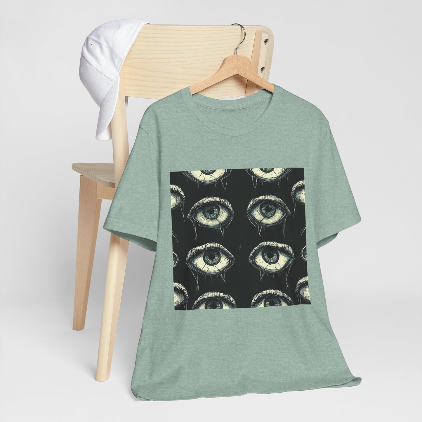 Spooky Eye Pattern Unisex Jersey Short Sleeve Tee