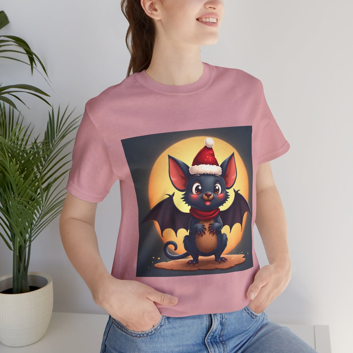 Spooky Christmas Bat Unisex Jersey Tee