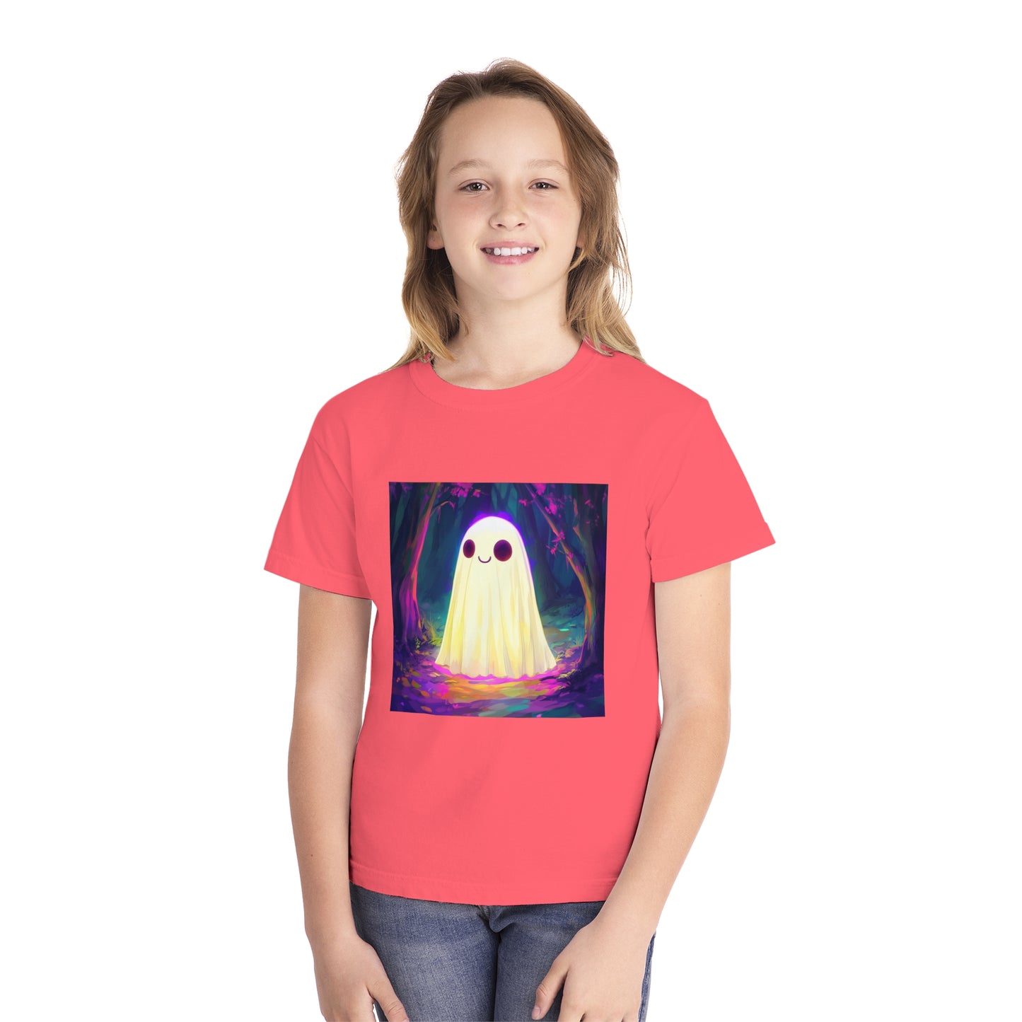 Cute Neon Ghost Youth Midweight Tee