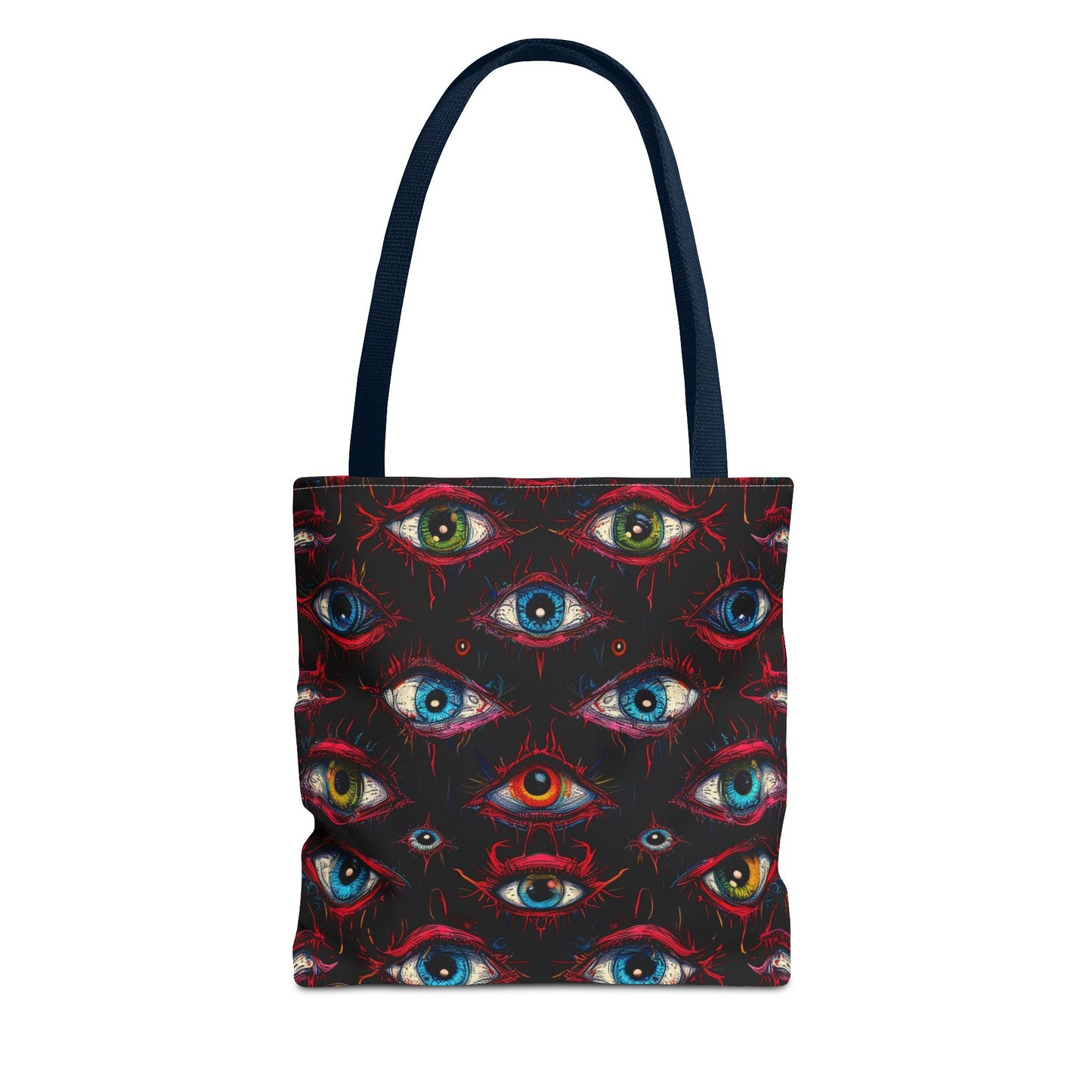 Creepy Eye Pattern Tote Bag (AOP)