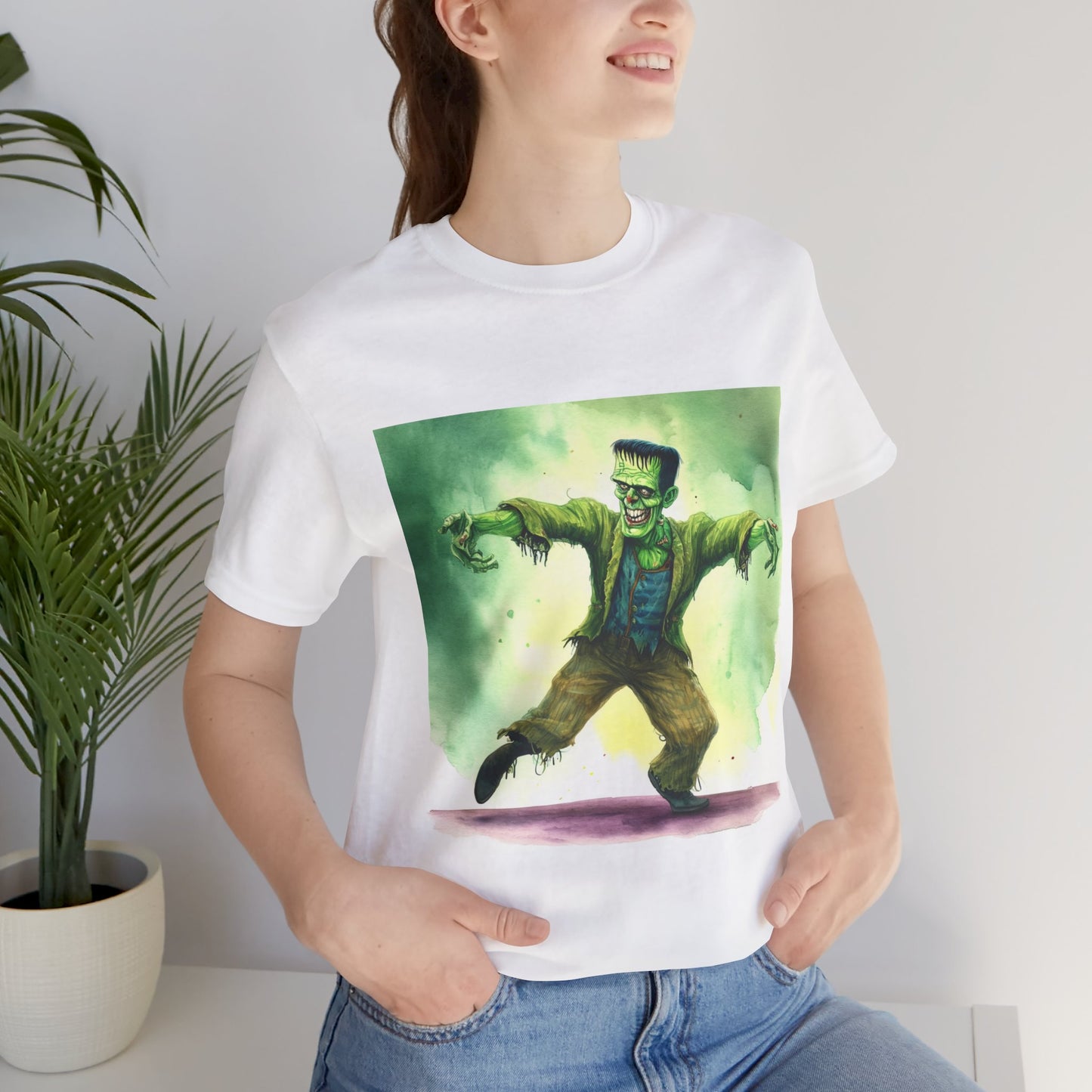 Funny Frankenstein Unisex Jersey Short Sleeve Tee