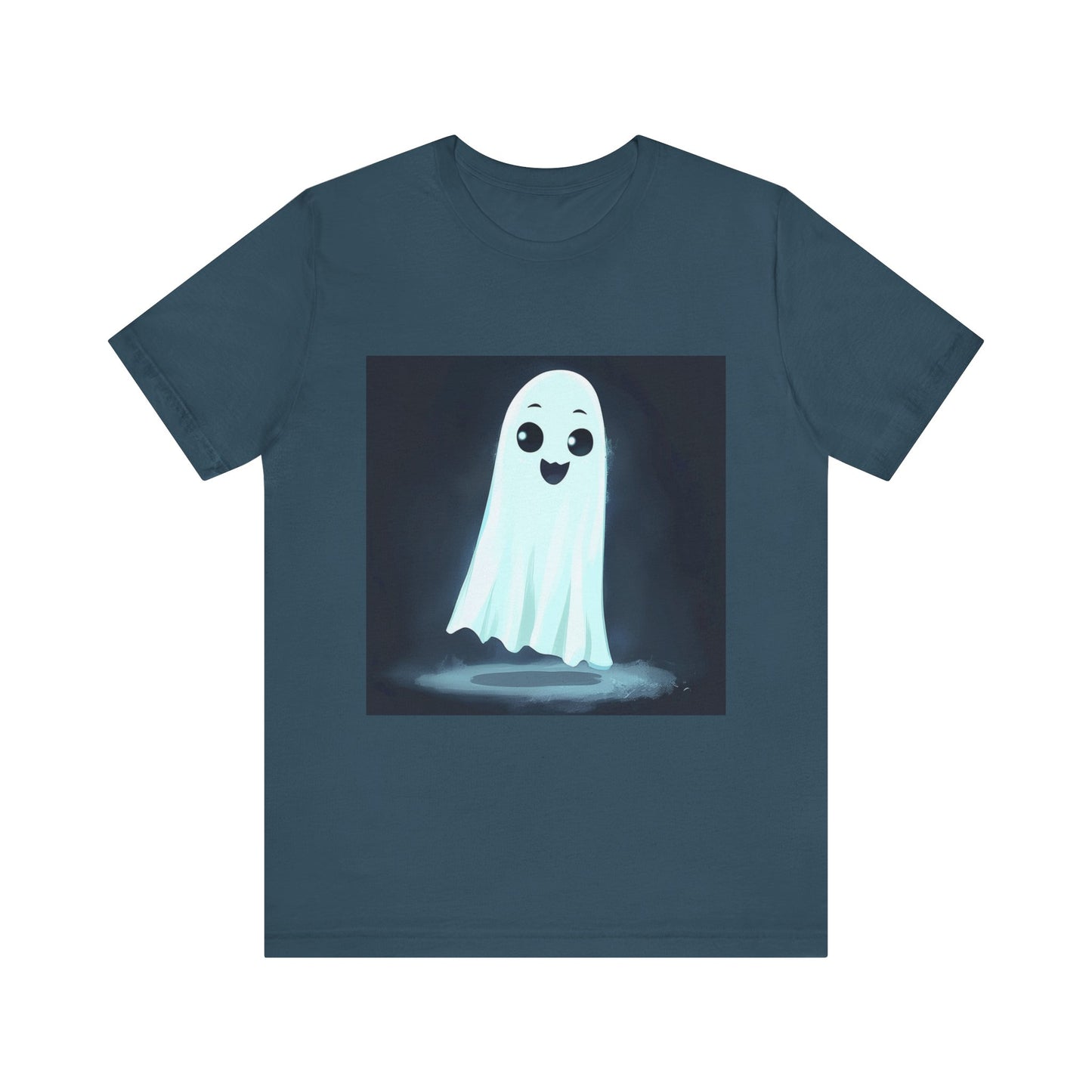 Cute Haunting Ghost Unisex Jersey Short Sleeve Tee