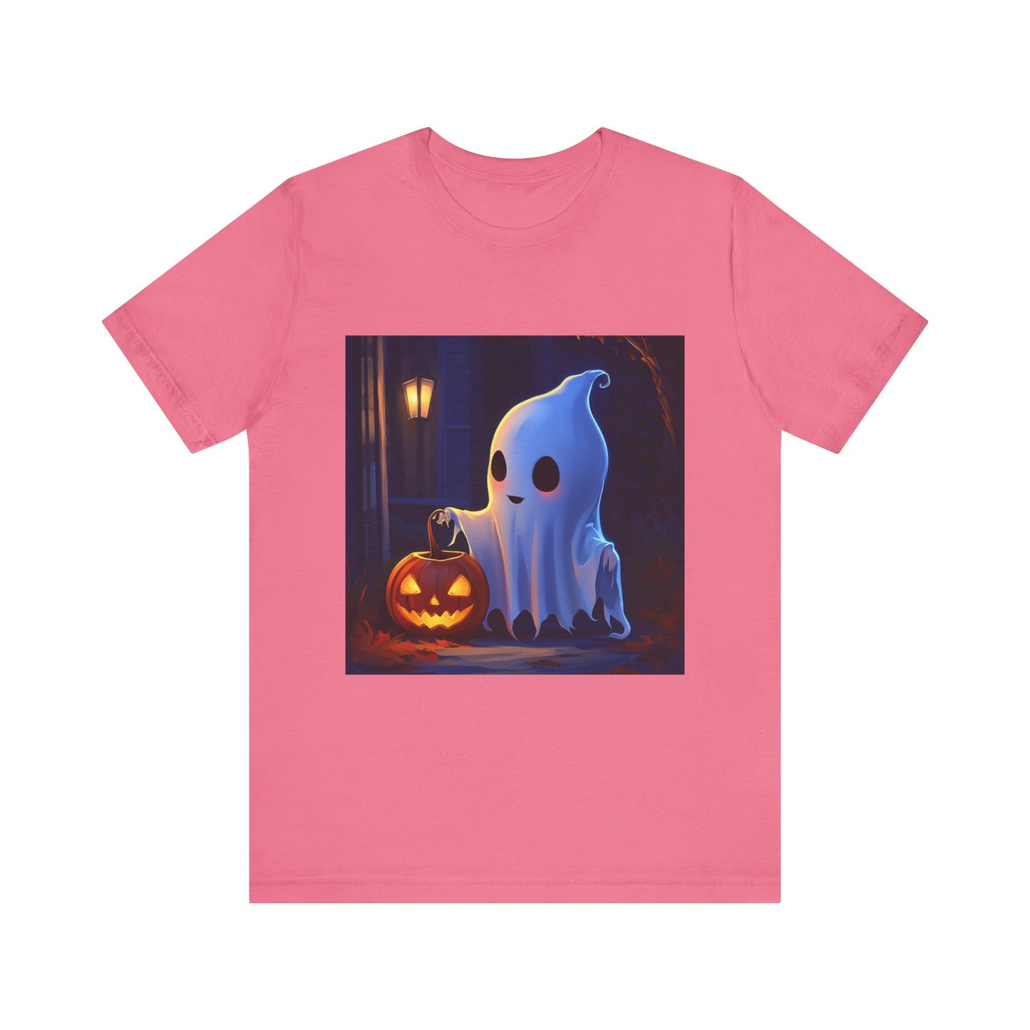 Cute Ghost Trick or Treating Unisex Jersey Short Sleeve Tee