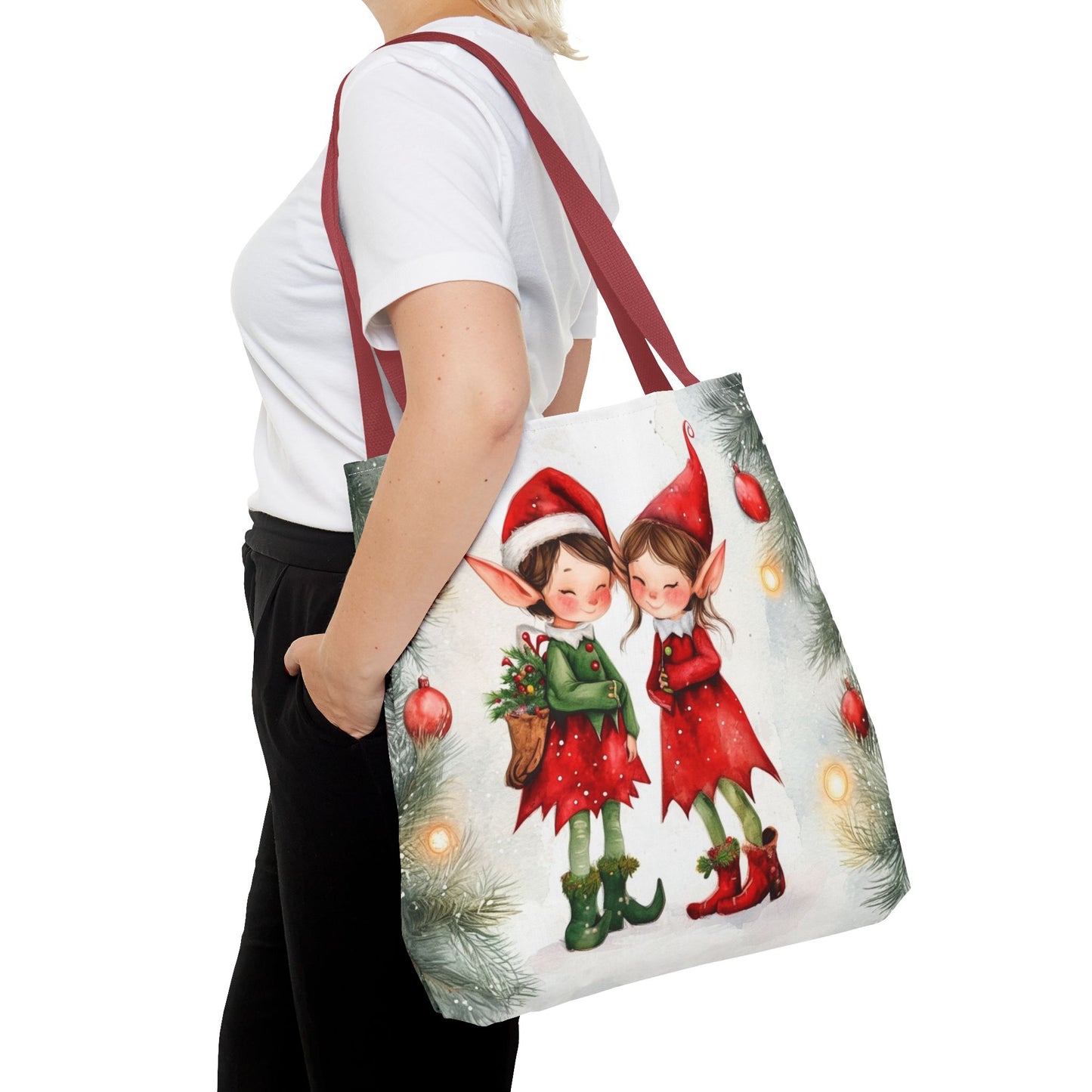 Watercolor Elves Tote Bag (AOP)