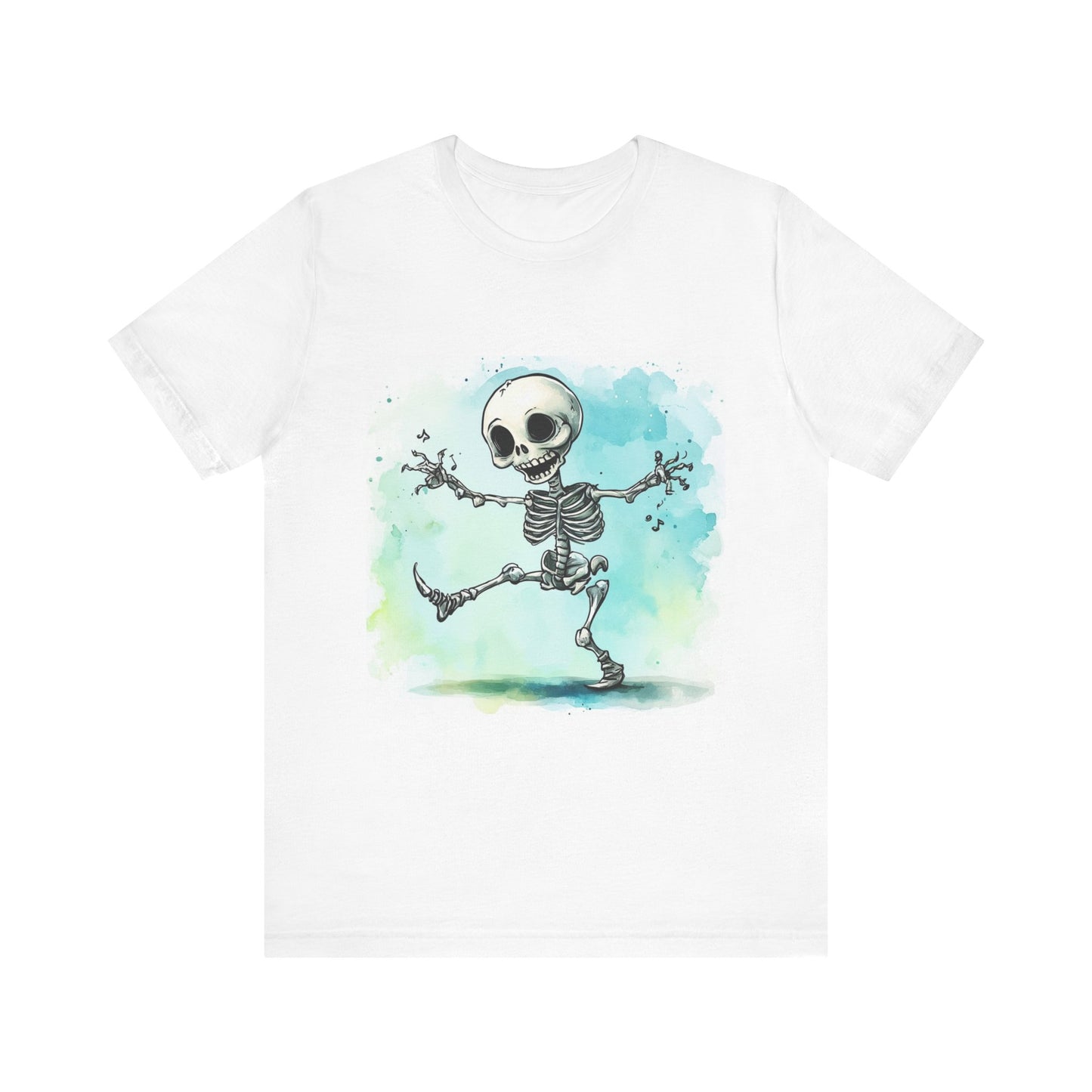 Happy Cute Skeleton Unisex Jersey Short Sleeve Tee