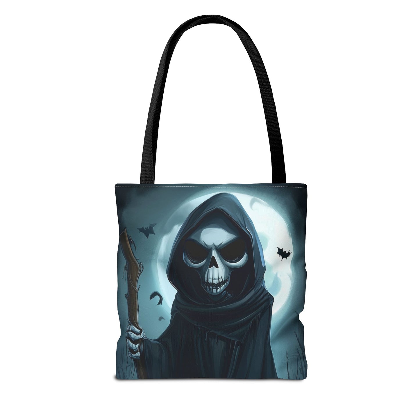 Spooky Grim Reaper Tote Bag (AOP)