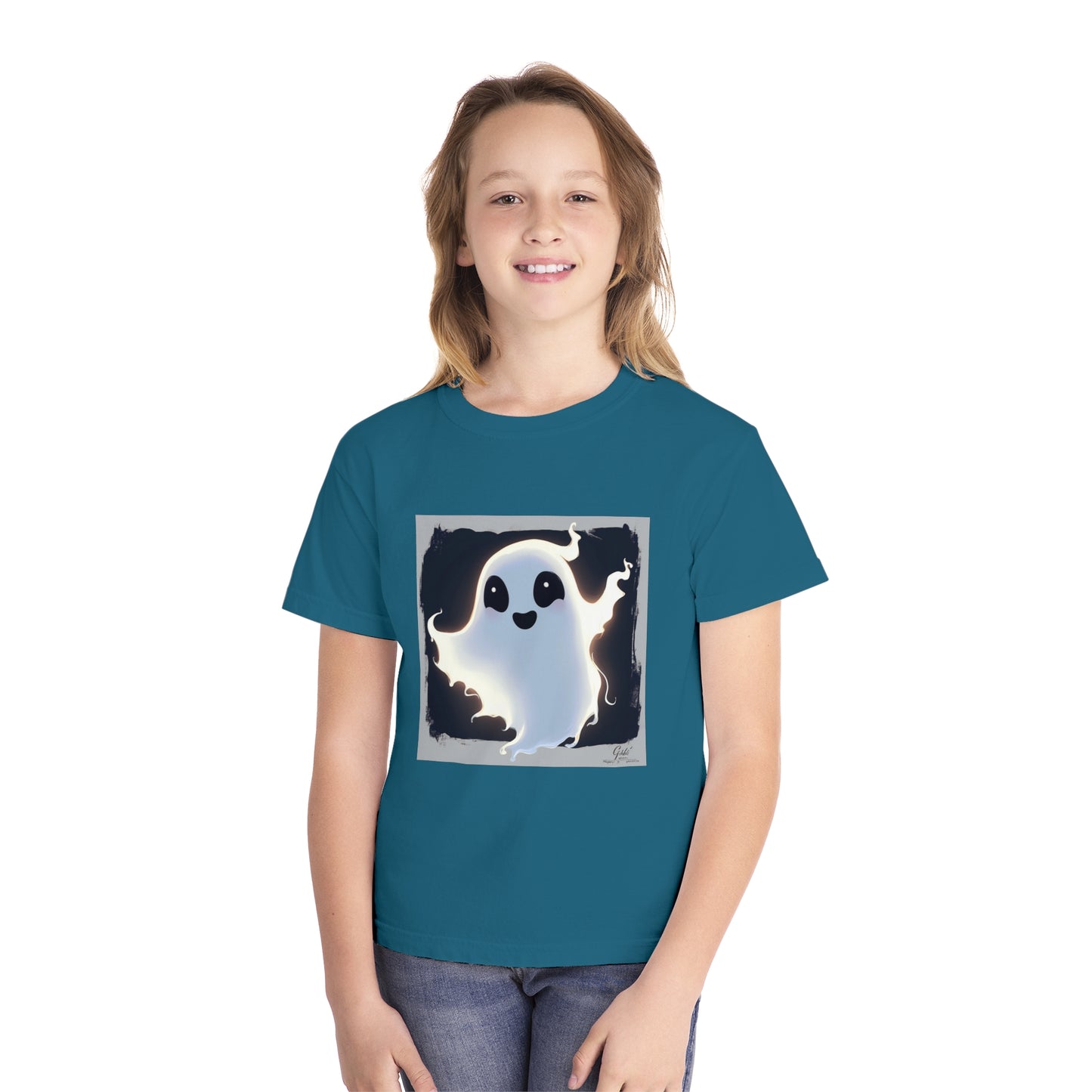 Cute Happy Ghost Youth Midweight Tee