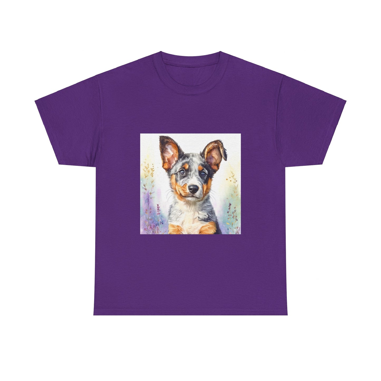 Australian Cattle Dog Puppy Unisex Heavy Cotton Tee