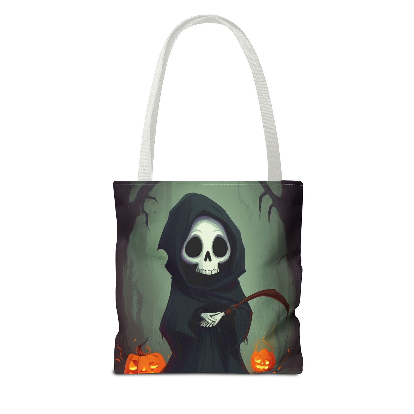 Spooky Forest Grim Reaper Tote Bag (AOP)