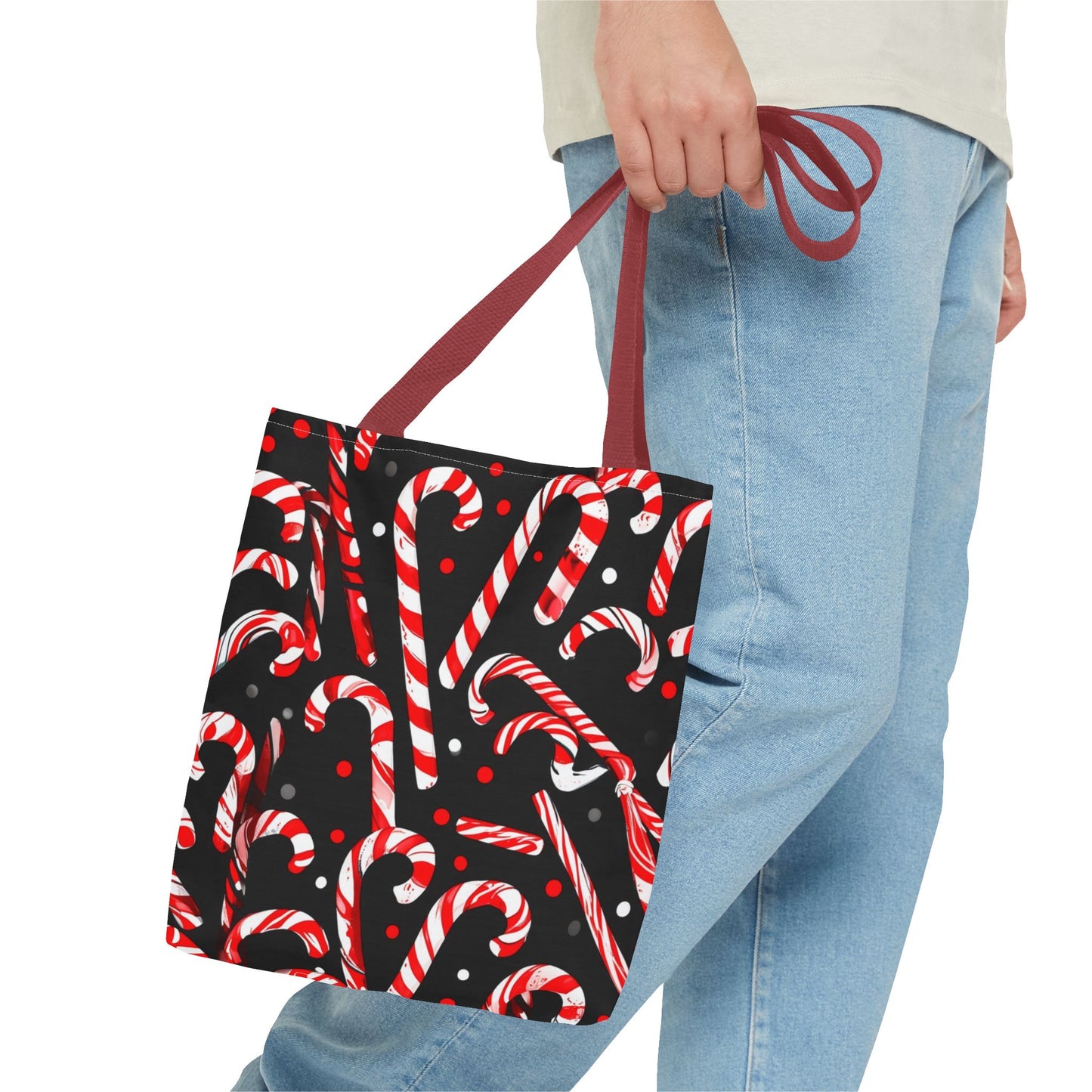 Cute Candy Canes Tote Bag (AOP)