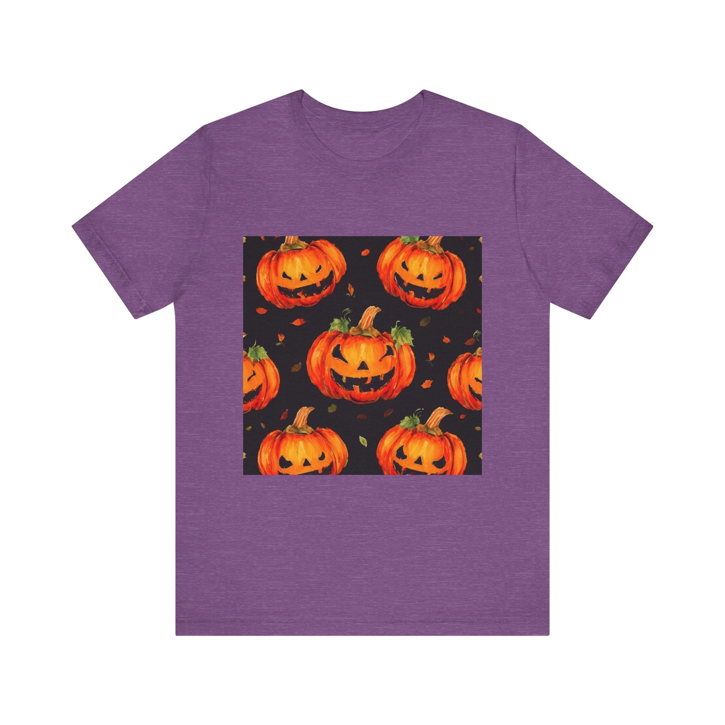 Happy Pumpkin Pattern Unisex Jersey Short Sleeve Tee