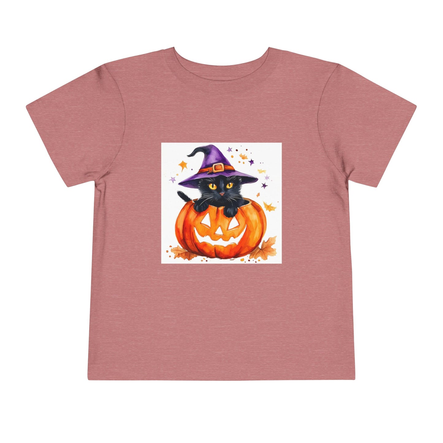 Cute Halloween Cat Toddler Short Sleeve Tee