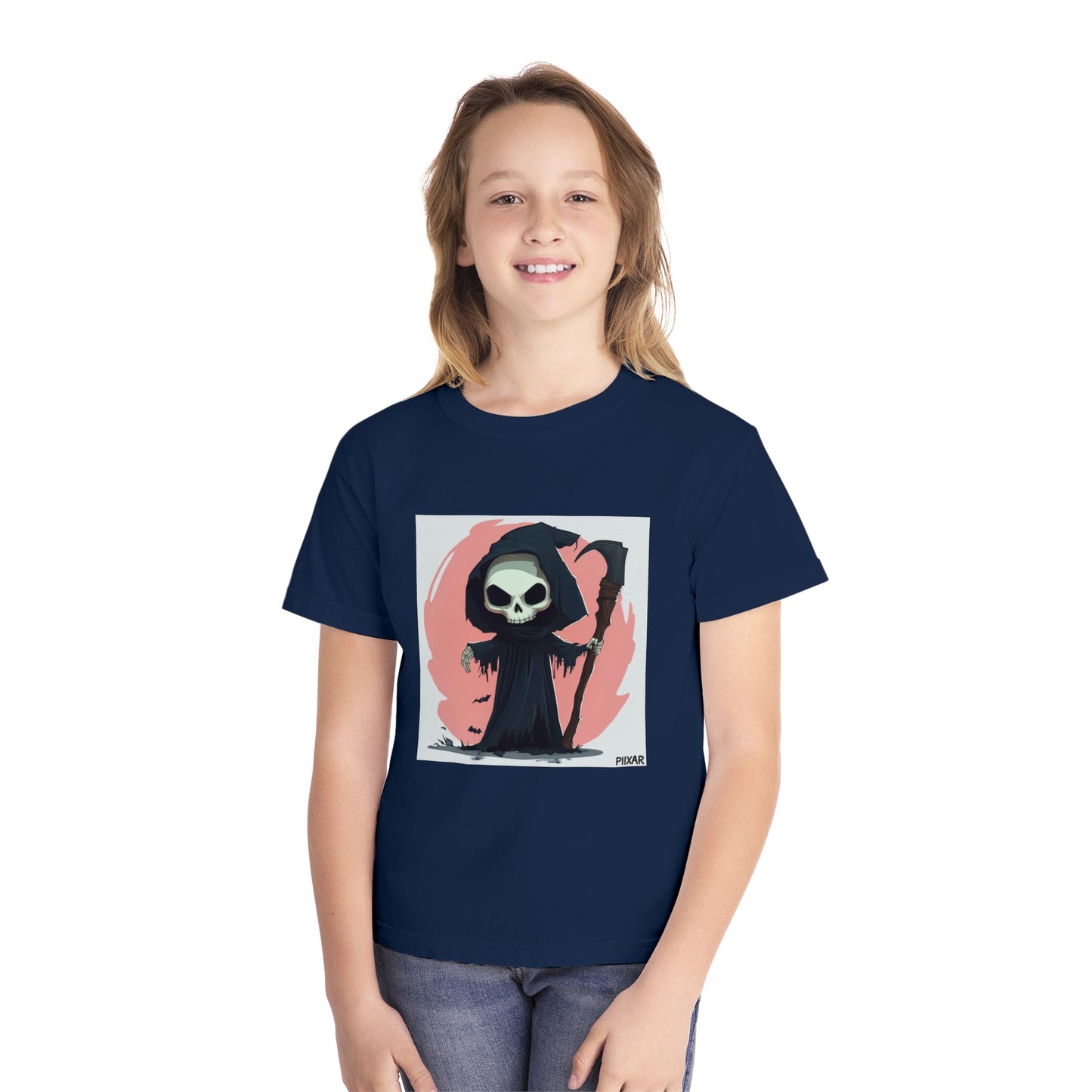 Cute Pink Grim Reaper Youth Midweight Tee