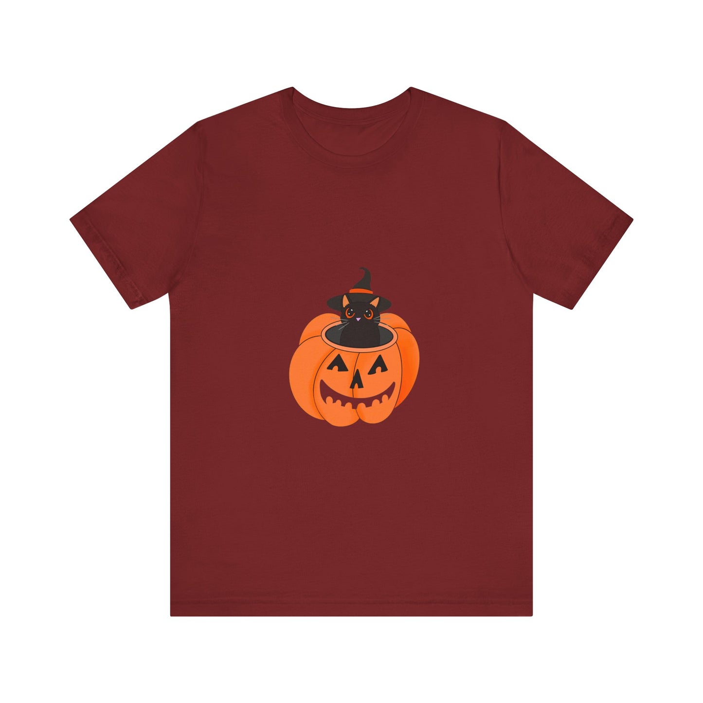 Cute Cat Halloween Unisex Jersey Short Sleeve Tee