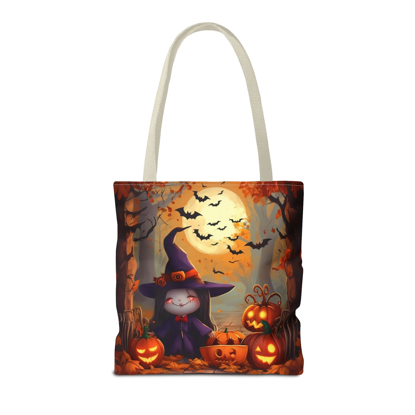 Spooky Cute Witch Tote Bag (AOP)