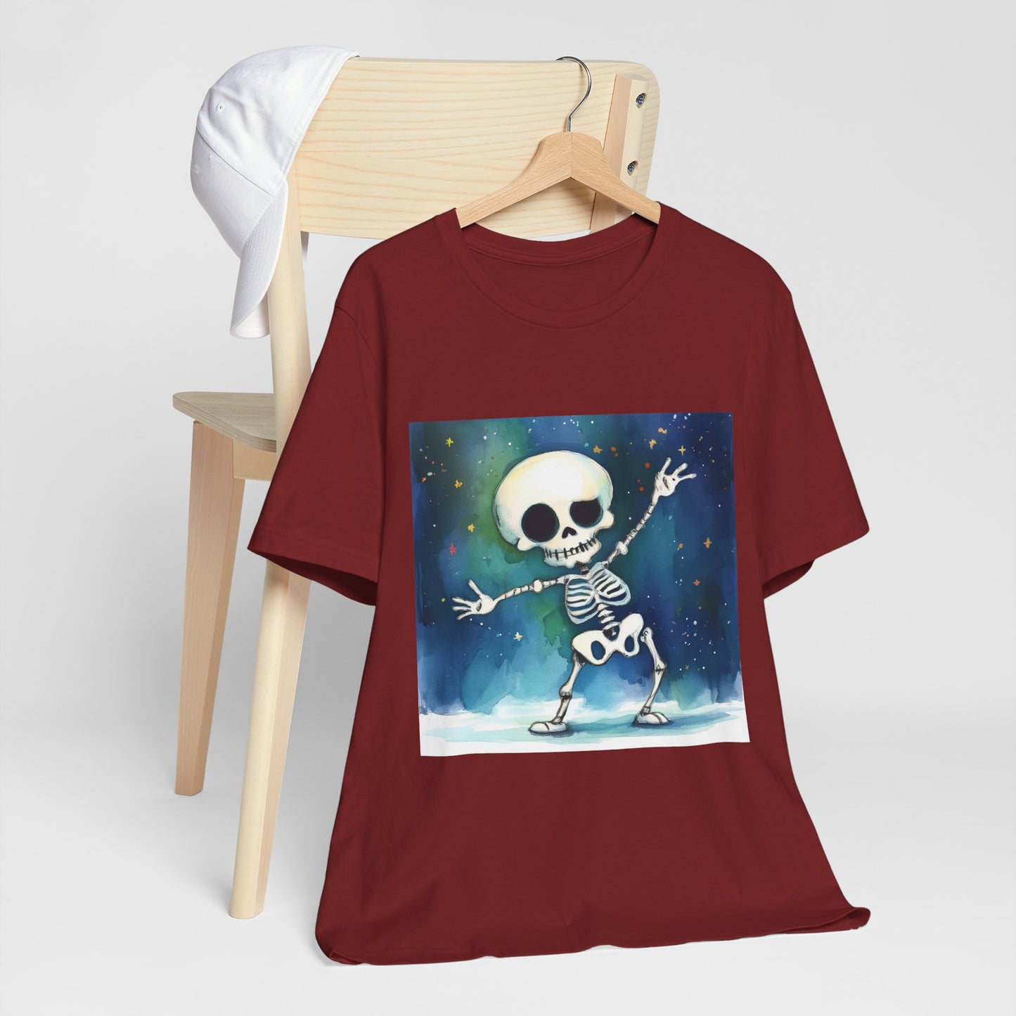 Cute Dancing Skeleton Unisex Jersey Short Sleeve Tee