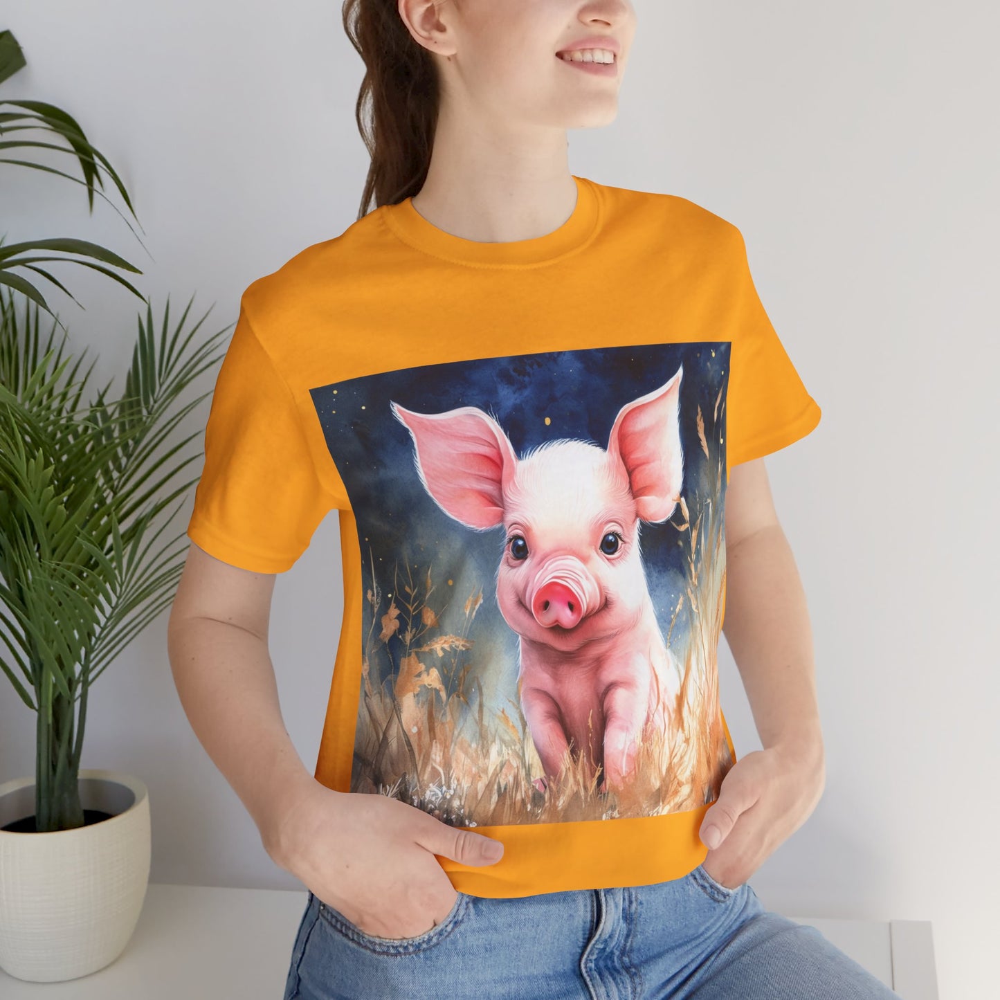 Adorable Piglet Unisex Jersey Short Sleeve Tee