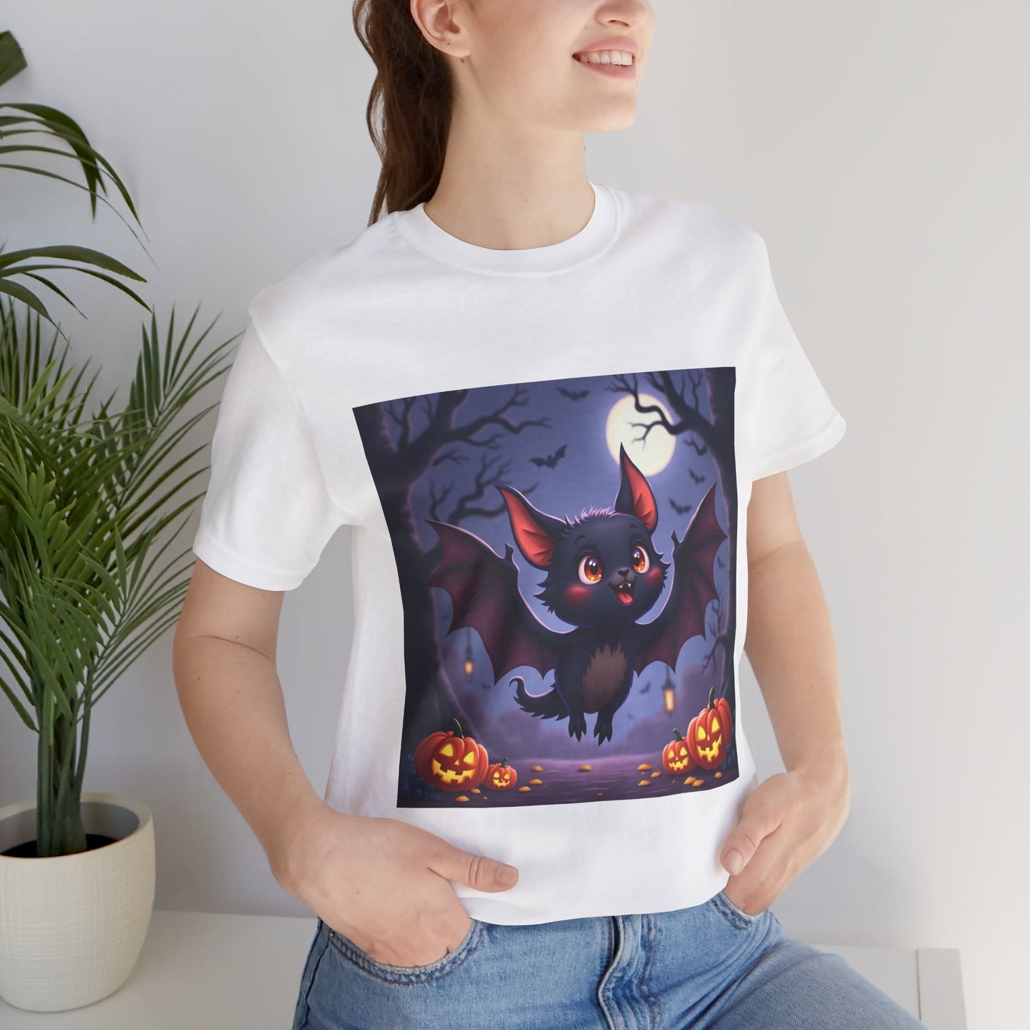 Spooky Cute Bat Unisex Jersey Tee