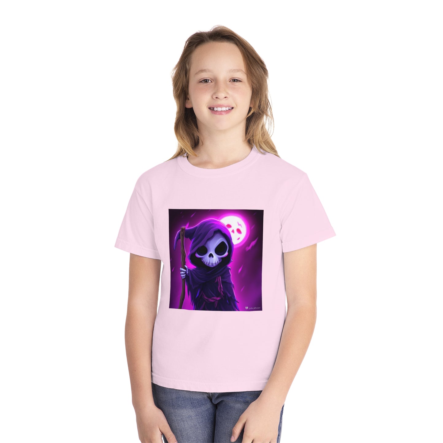 Smiling Moon Grim Reaper Youth Midweight Tee