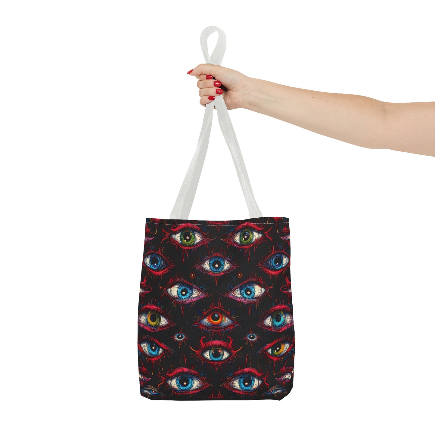 Creepy Eye Pattern Tote Bag (AOP)