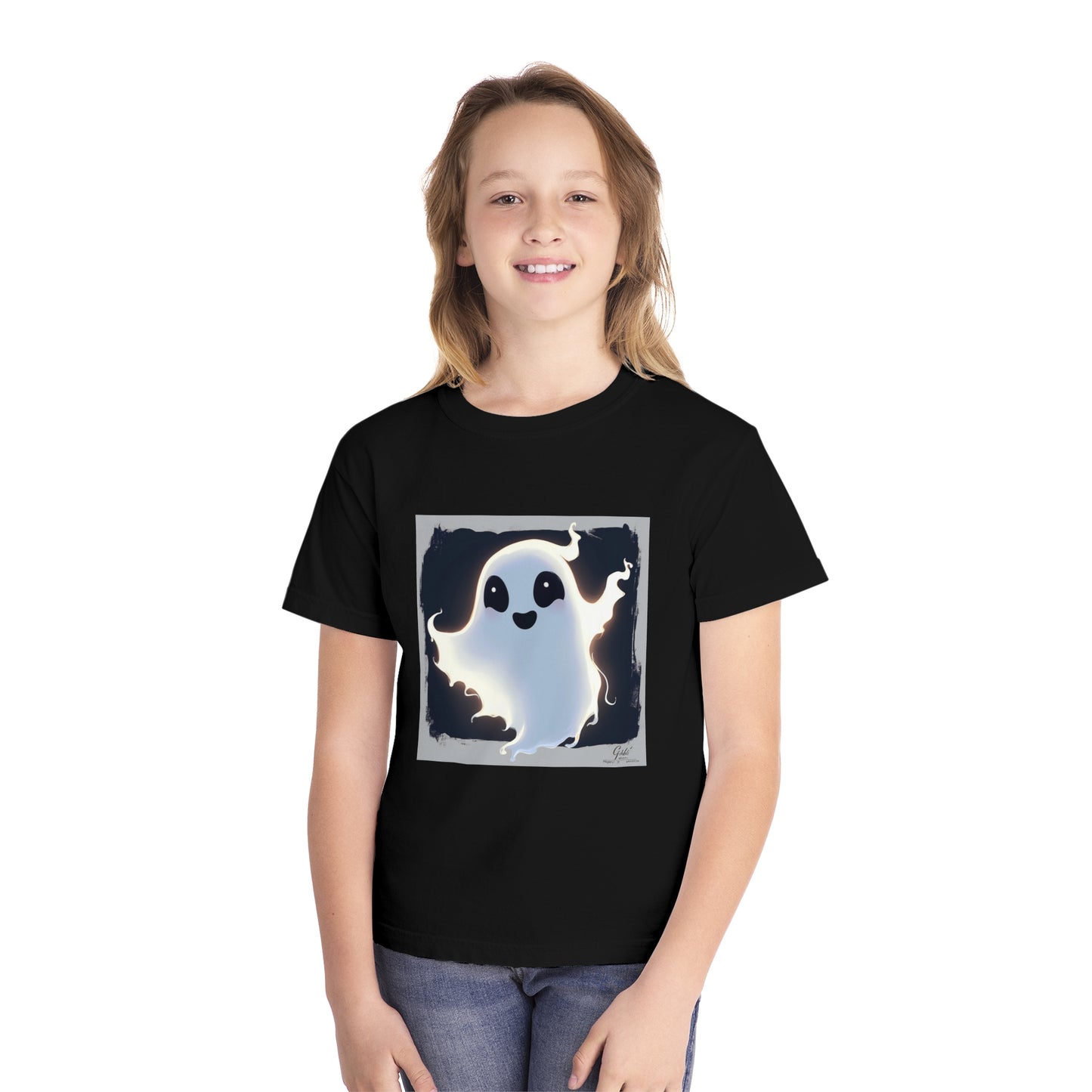 Cute Happy Ghost Youth Midweight Tee