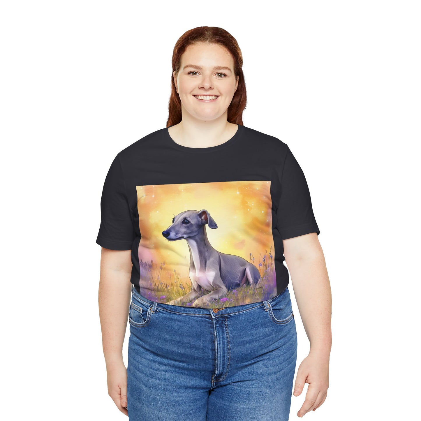 Sunset Greyhound Jersey Short Sleeve Tee