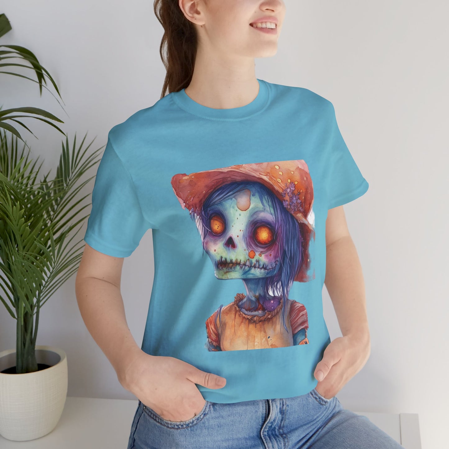 Cute Zombie Unisex Jersey Short Sleeve Tee