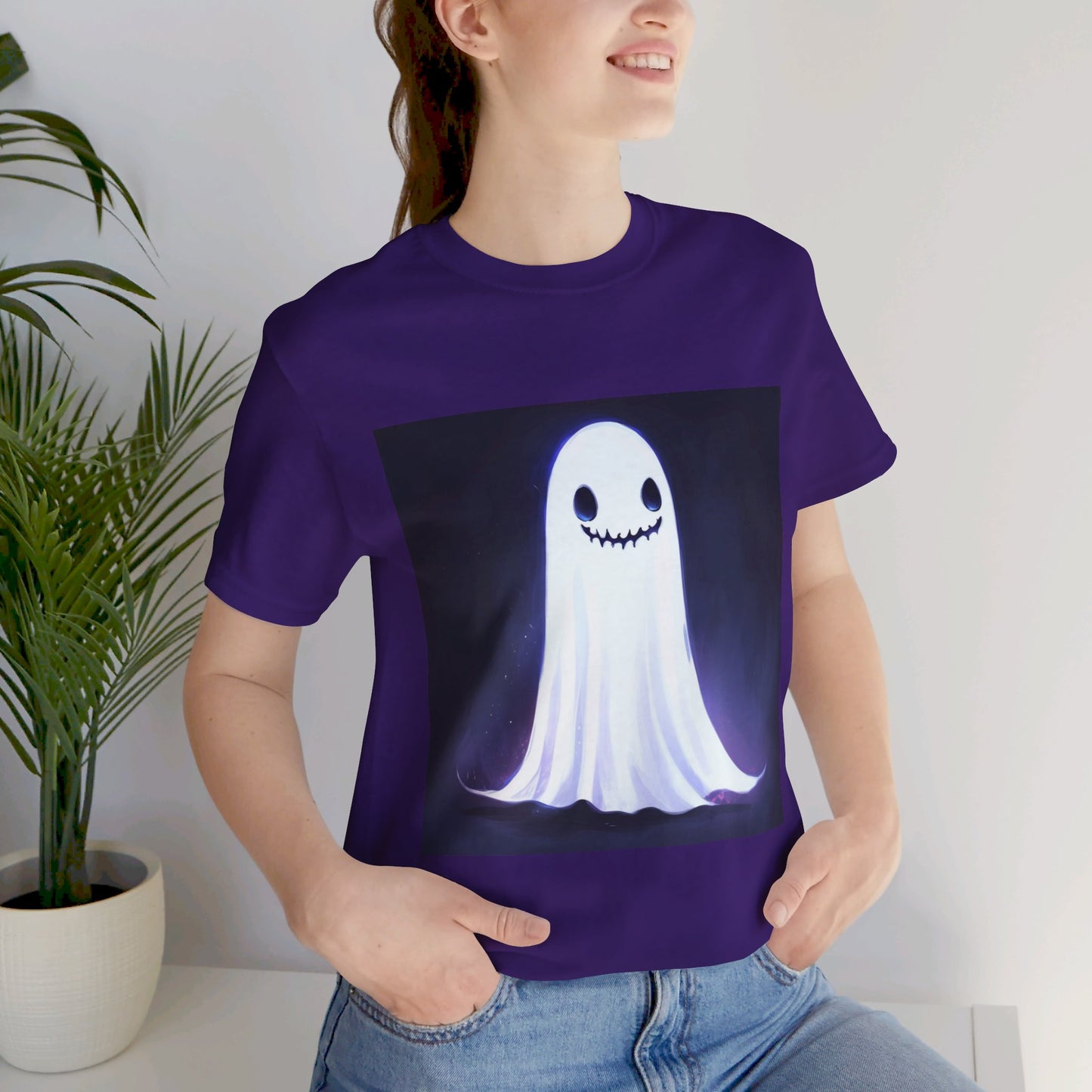 Creepy Cute Ghost Unisex Jersey Short Sleeve Tee