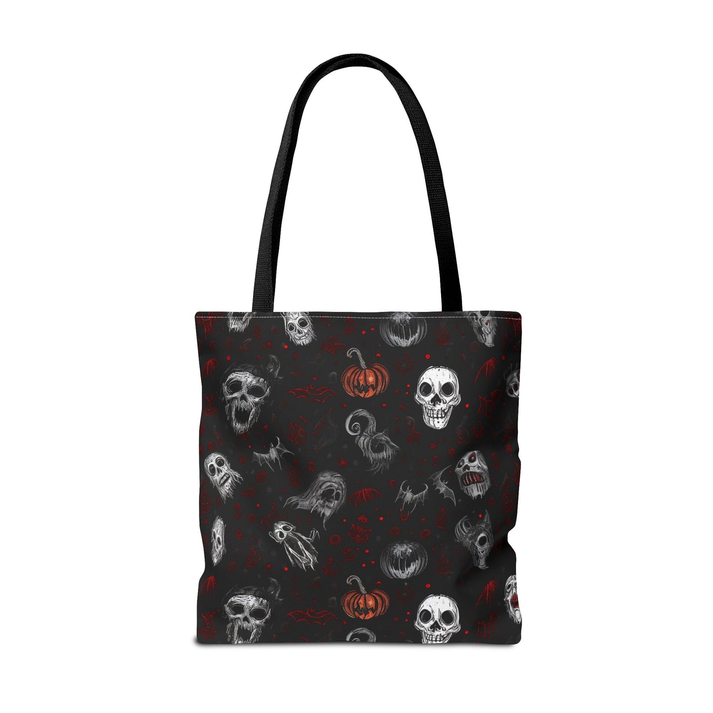 Scary Halloween Pattern Tote Bag (AOP)