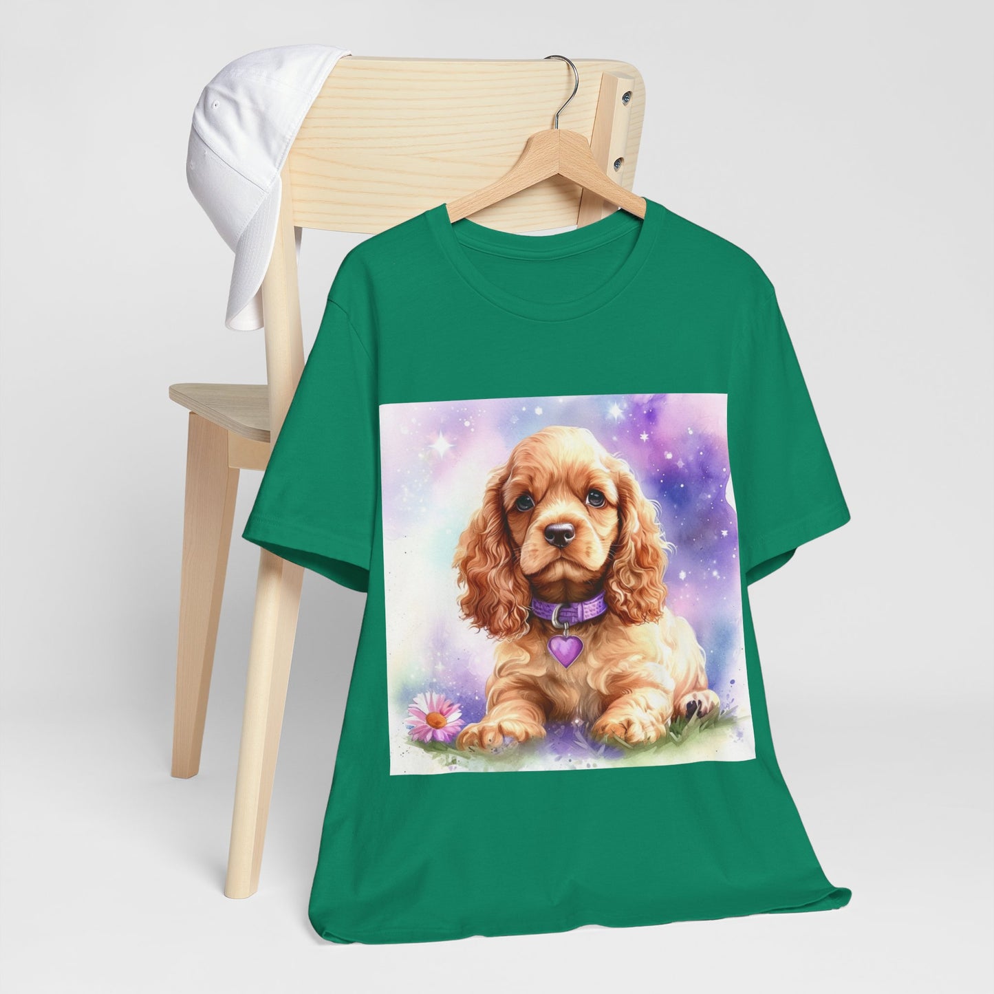 Cute Cocker Spaniel Unisex Jersey Short Sleeve Tee