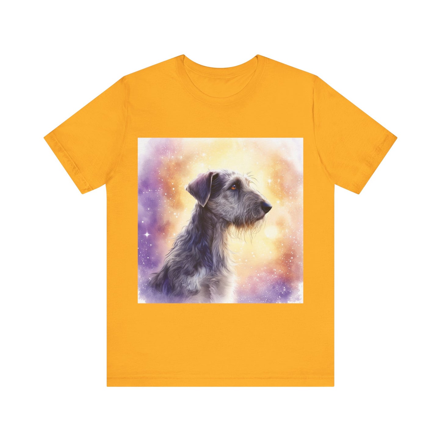 Watercolor Irish Wolf Hound Unisex Jersey Short Sleeve Tee