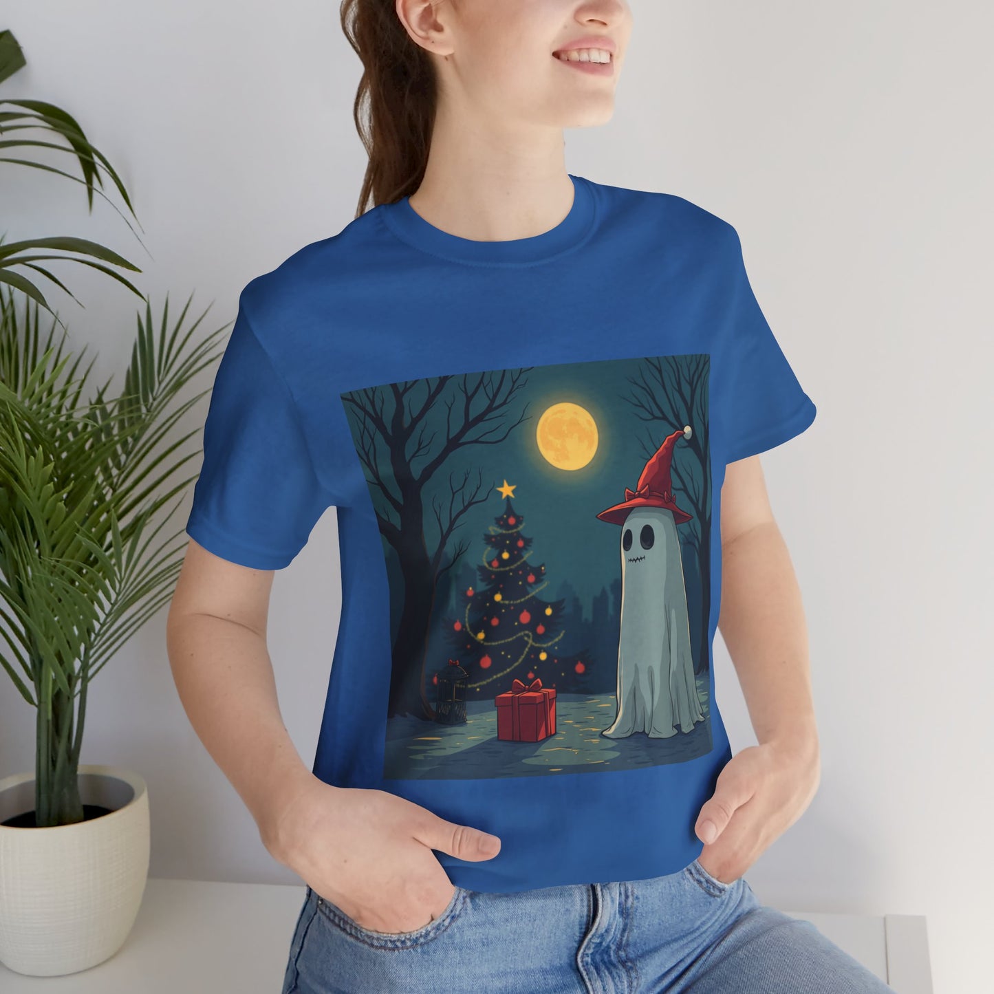 Comic Holiday Ghost Unisex Jersey Tee