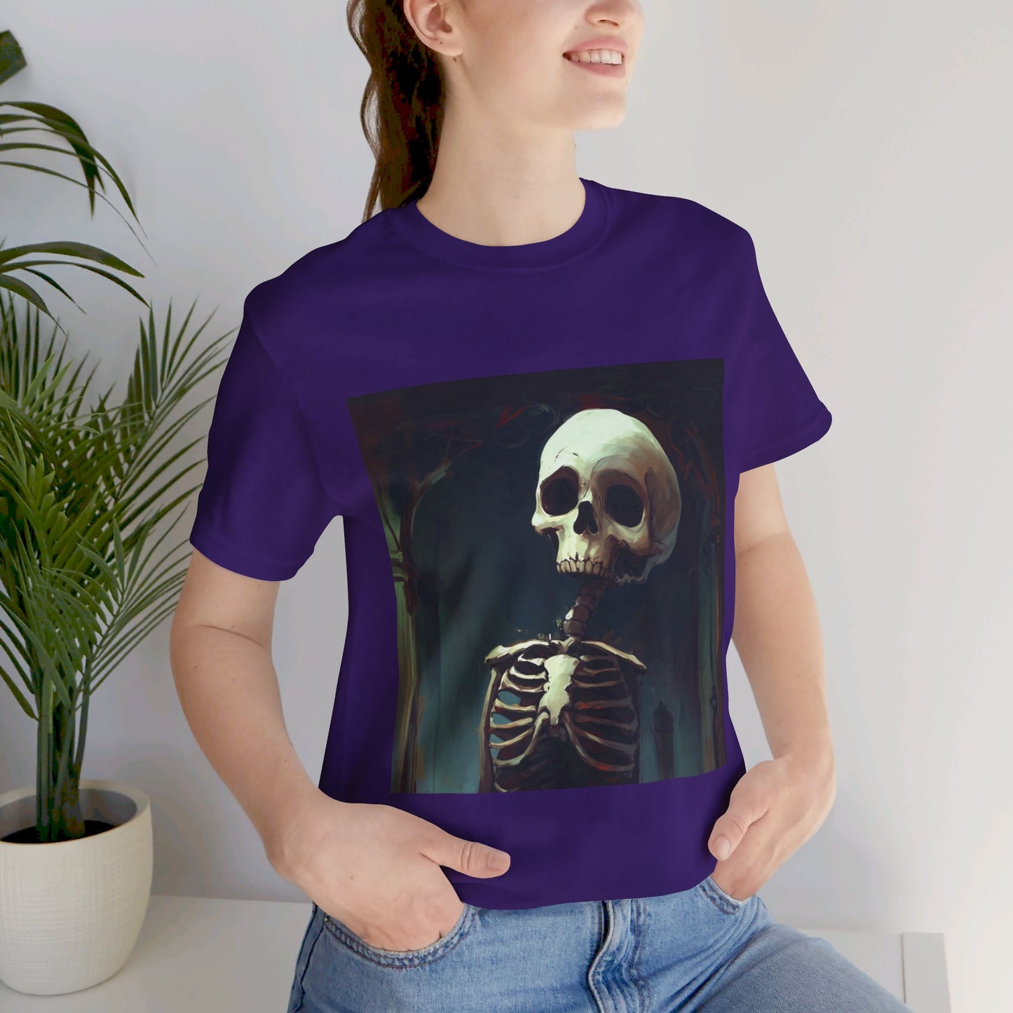 Scary Skeleton Unisex Jersey Short Sleeve Tee