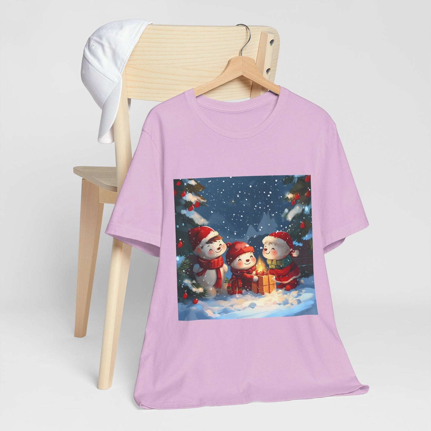 Cute Snowmen Unisex Jersey Short Sleeve Tee