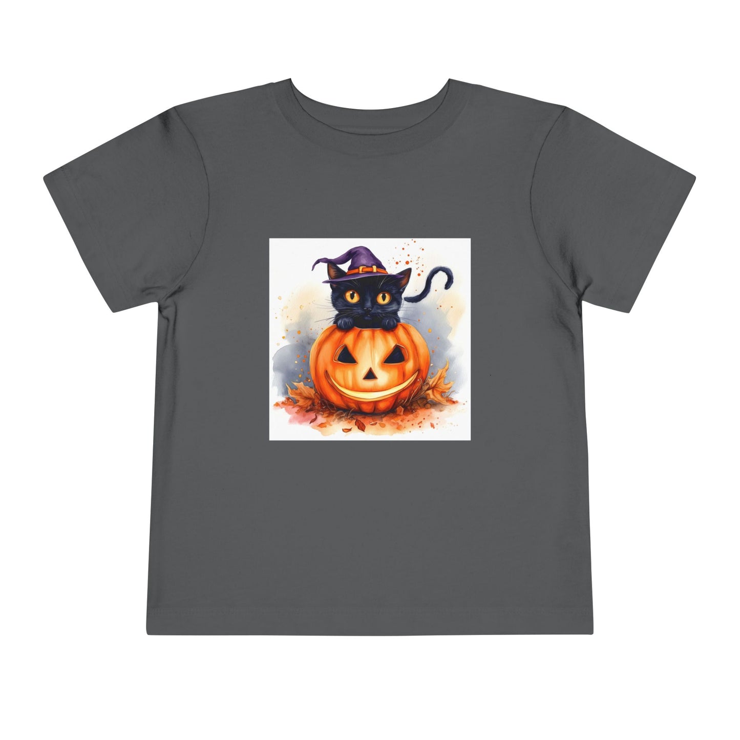 Halloween Cat Toddler Short Sleeve Tee