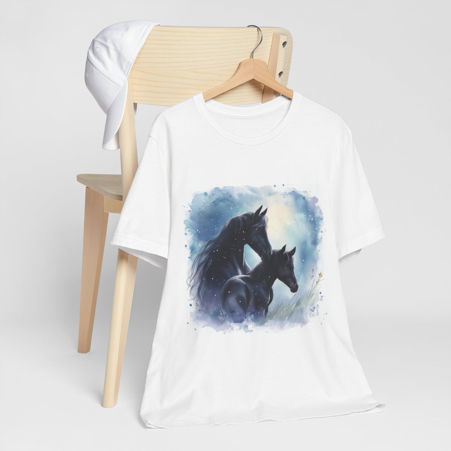 Black Horses Unisex Jersey Short Sleeve Tee