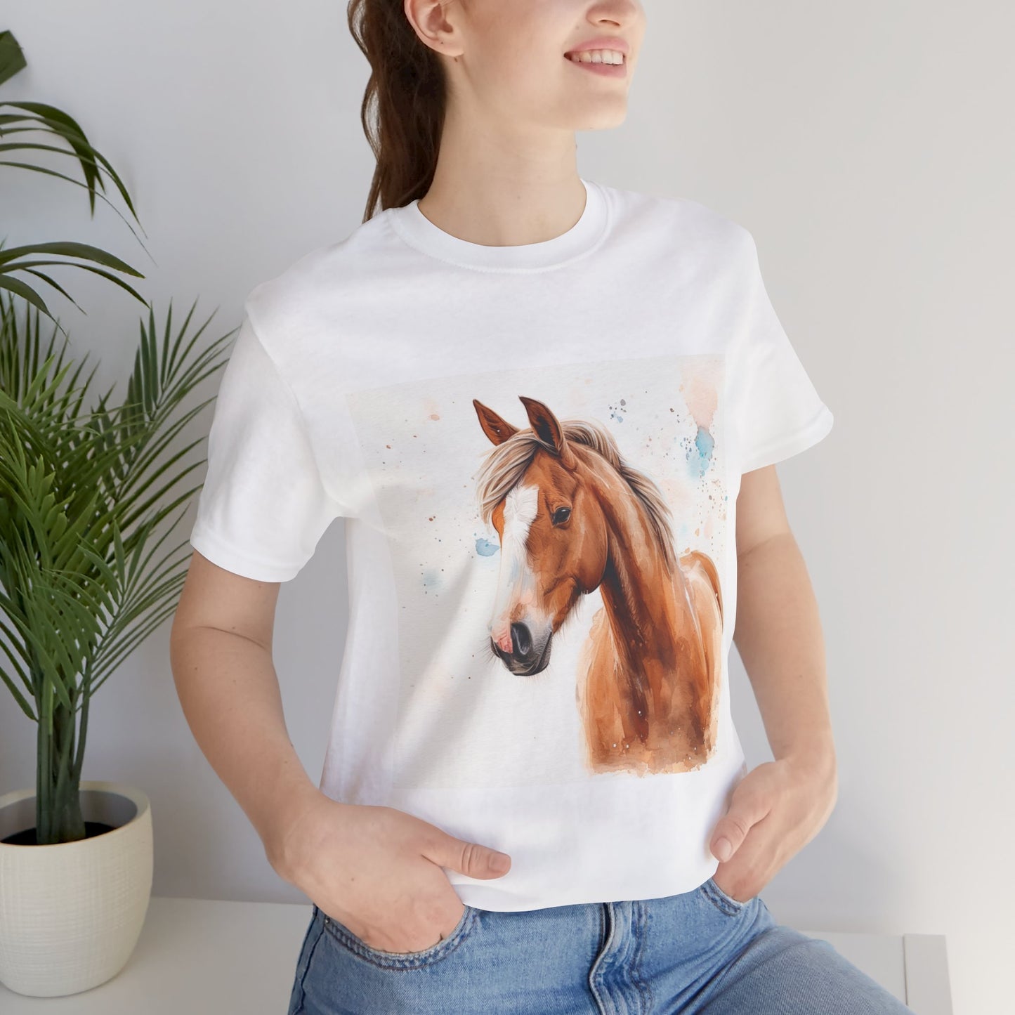 Playful Quarter horse Unisex Jersey Short Sleeve Tee