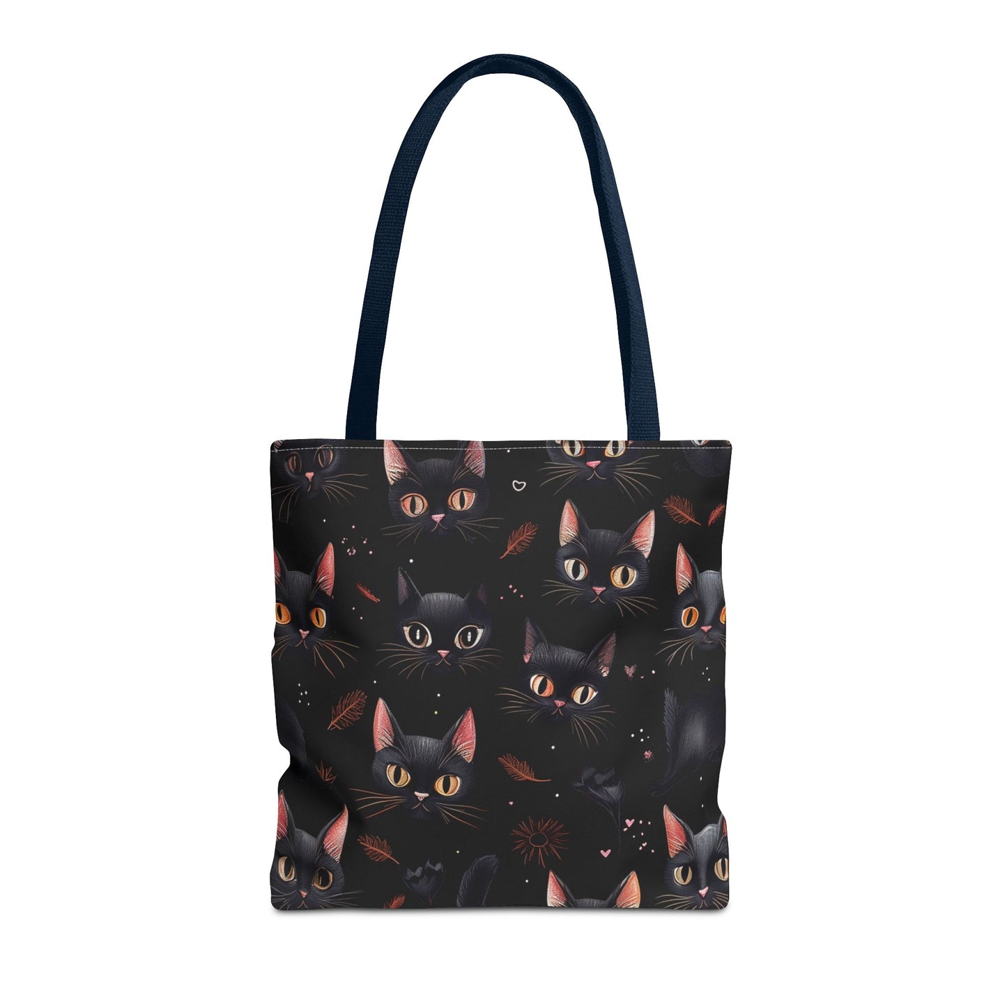 Cute Black Cat Pattern Tote Bag (AOP)