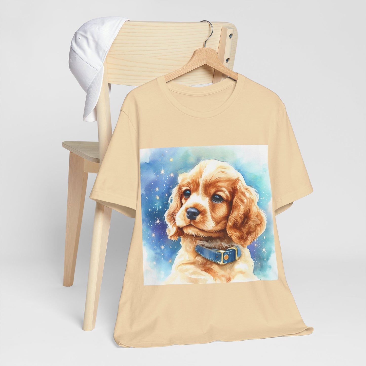 Starry Cocker Spaniel Unisex Jersey Short Sleeve Tee