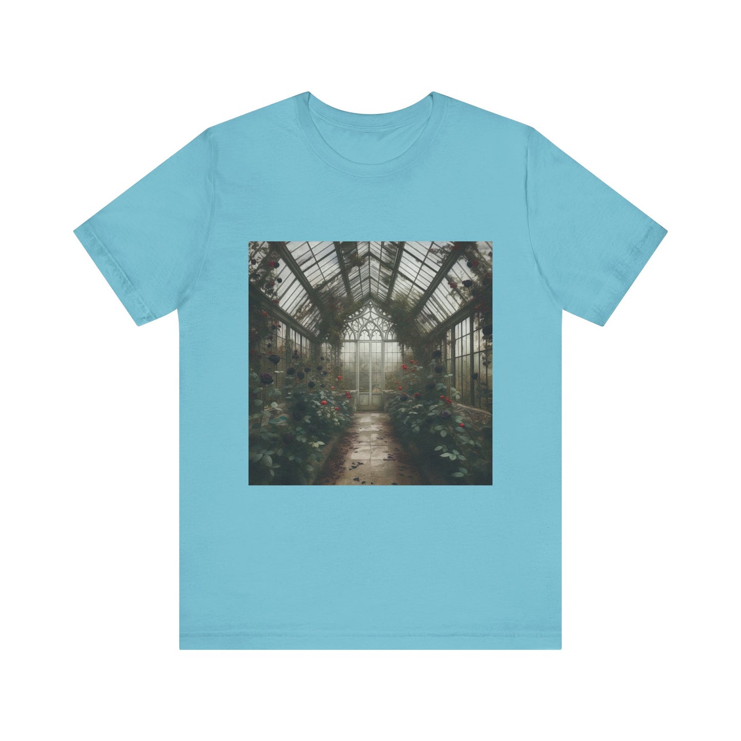 Gothic Roses Greenhouse Unisex Jersey Short Sleeve Tee