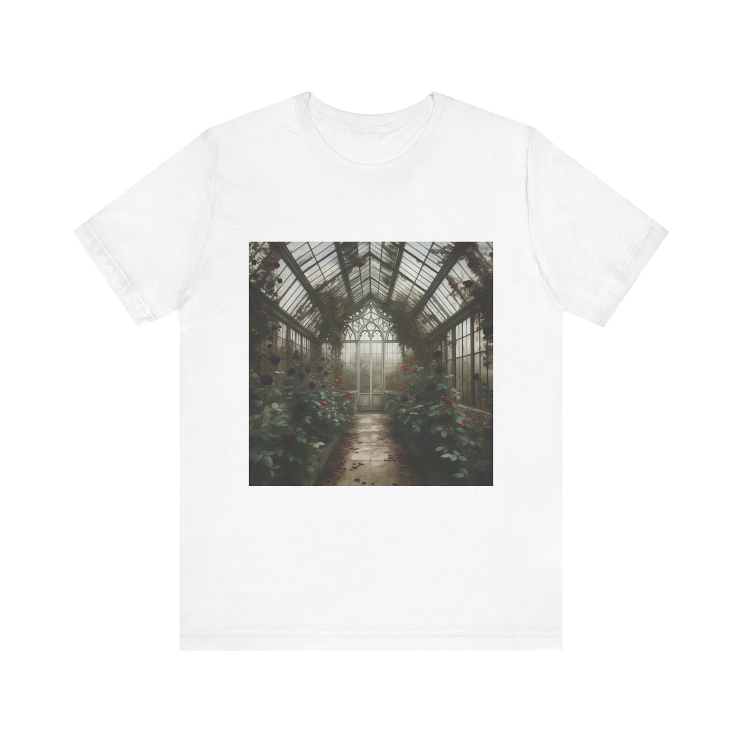 Gothic Roses Greenhouse Unisex Jersey Short Sleeve Tee