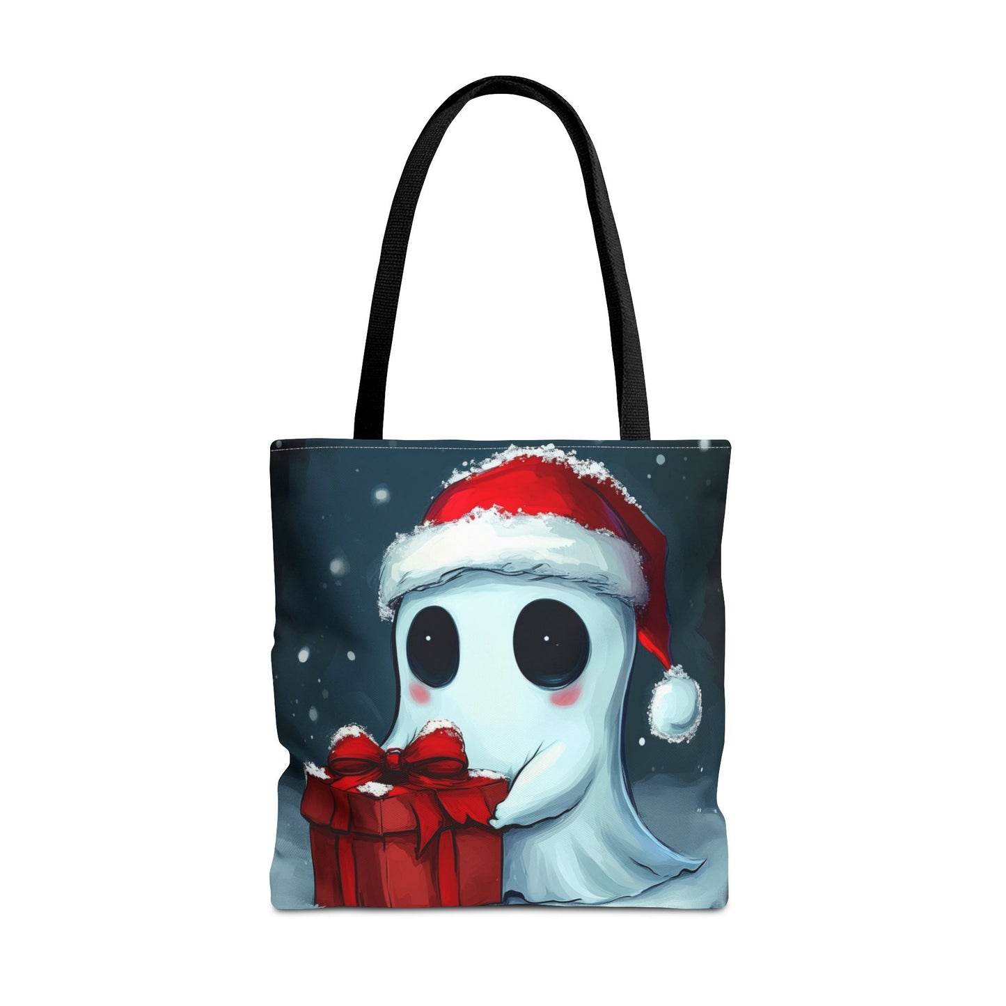 Cute Holiday Ghost Tote Bag (AOP)